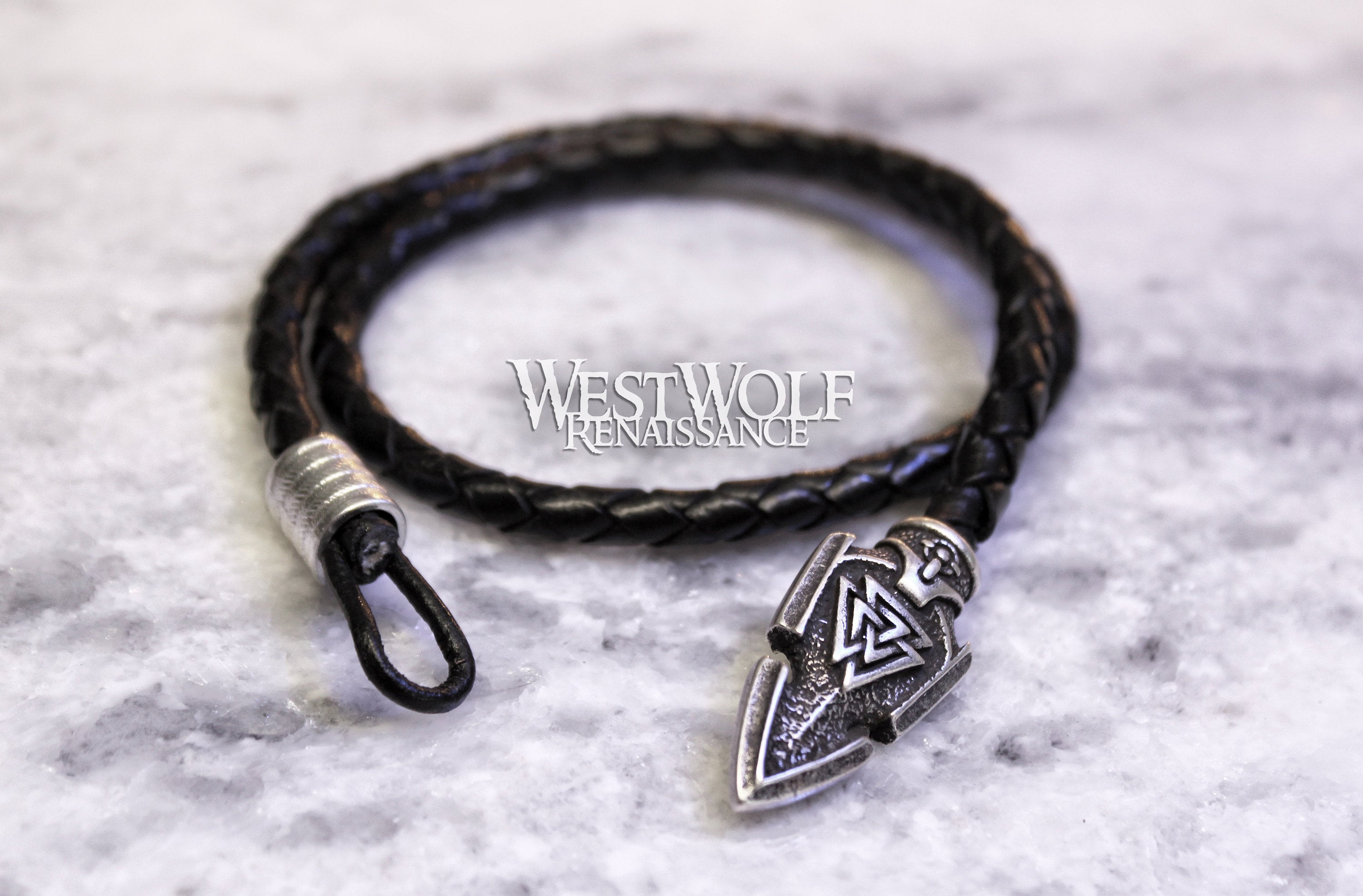 Viking Thor's Hammer Bracelet - Viking Gungnir Spear of Odin Bracelet in Multiple Sizes - with