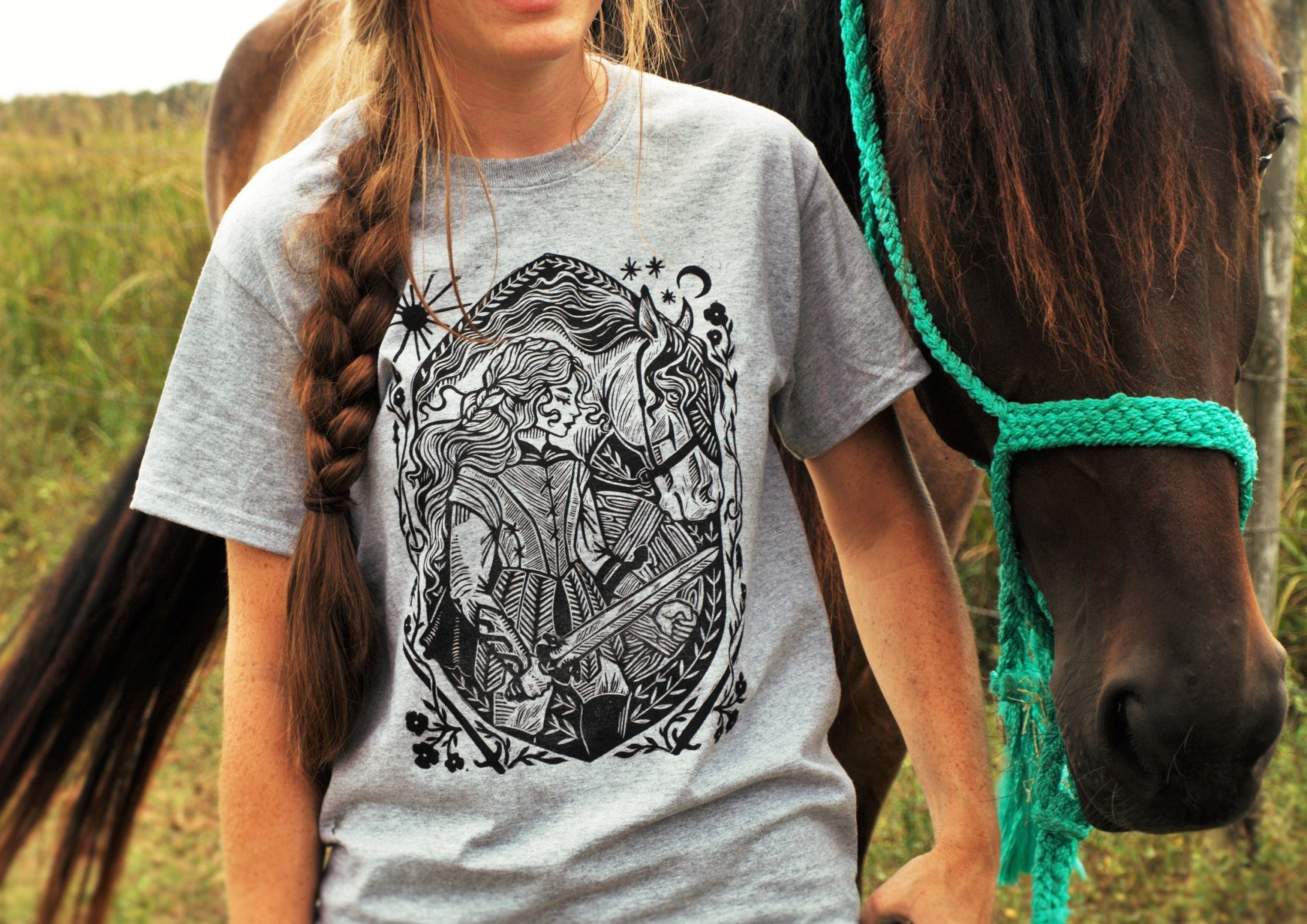 Viking Raven T-Shirt - Viking Warrior Shirt, Norse Raven Helmet, Warriors Knot- Norse Warrior T