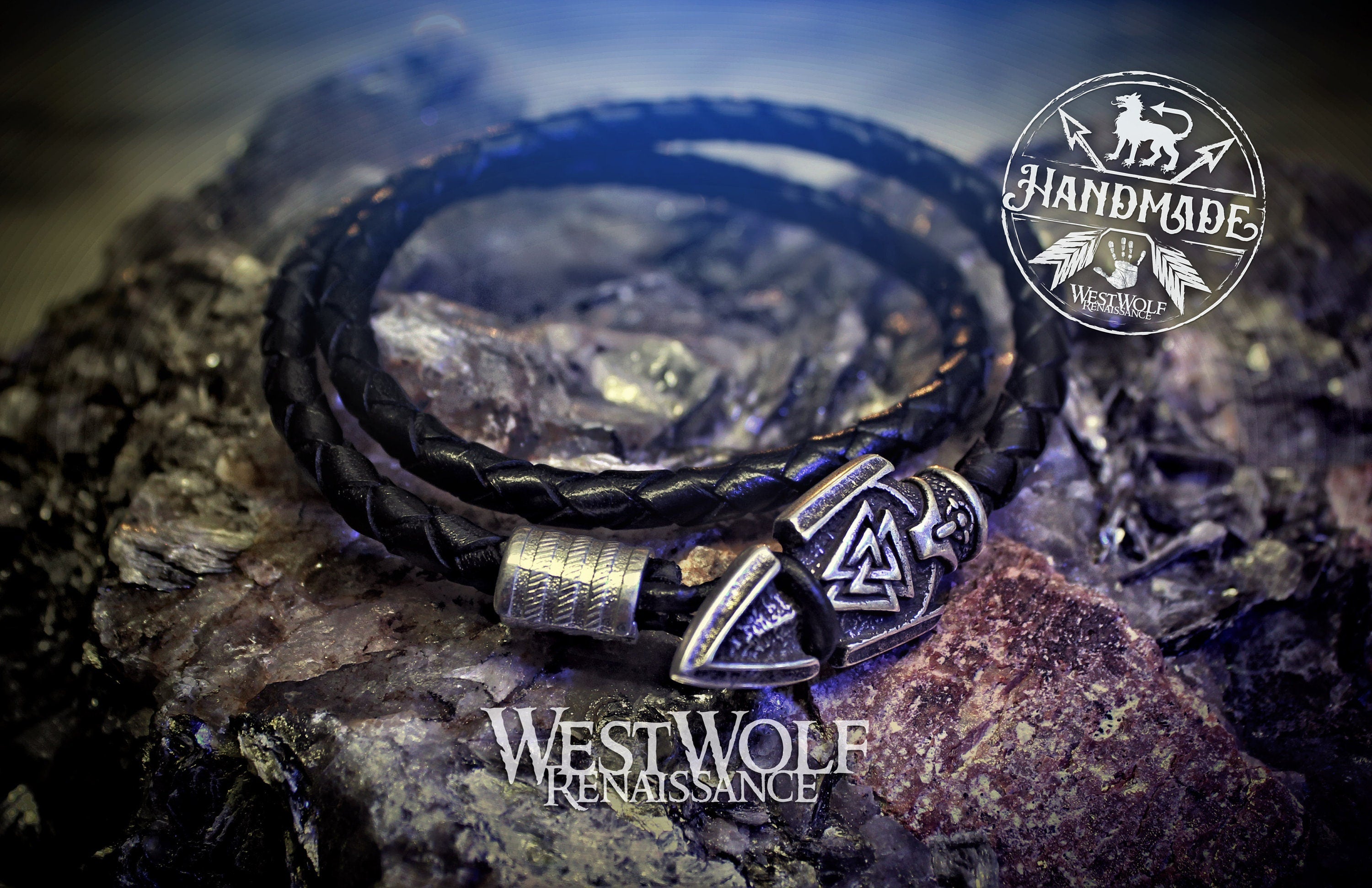 Viking Thor's Hammer Bracelet - Viking Gungnir Spear of Odin Bracelet in Multiple Sizes - with