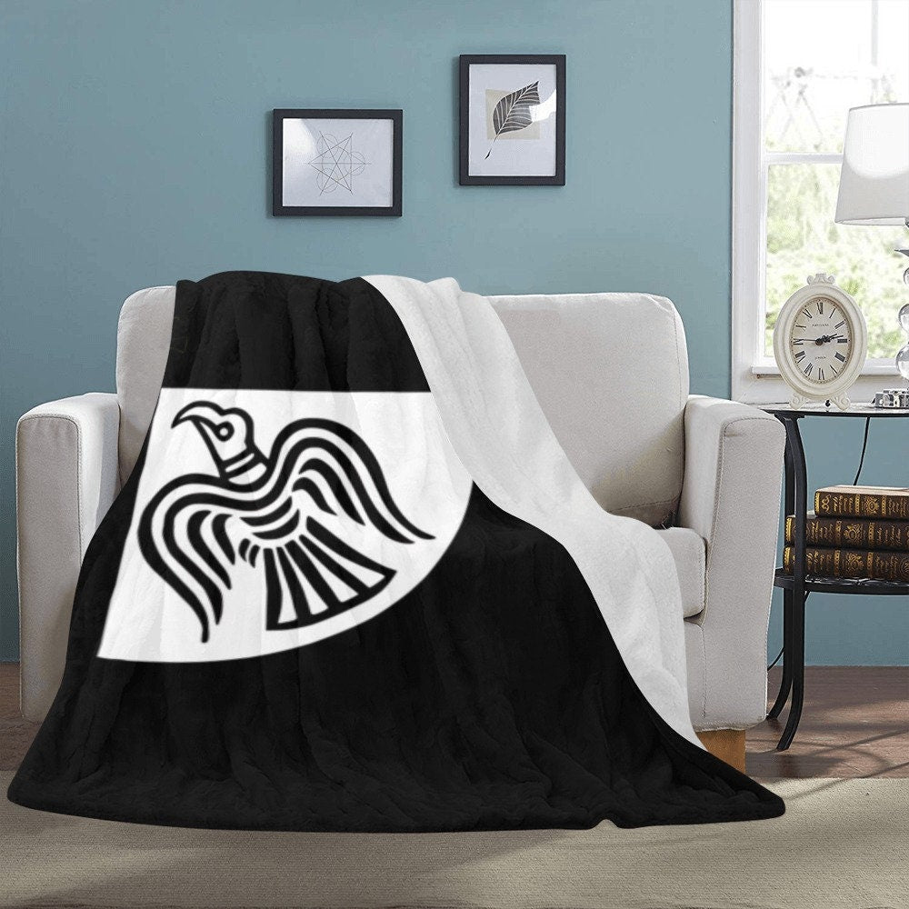 Viking Vegvisir Compass Rug - Vegvisir Viking Compass Rug, Norse Mythology Nordic Decor