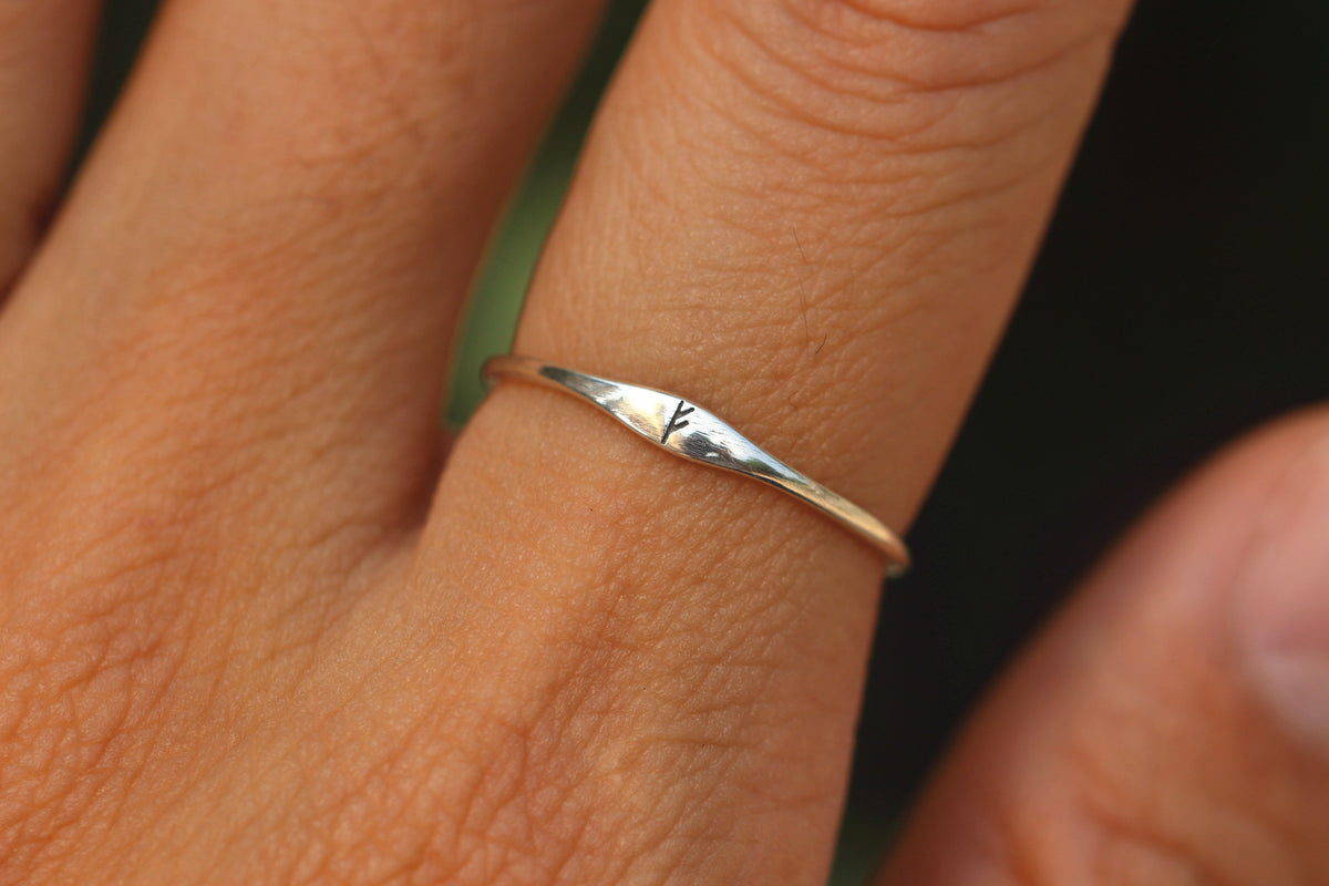 Viking Rune Ring - 925 silver custom Viking rune ring, personlized rune jewelry