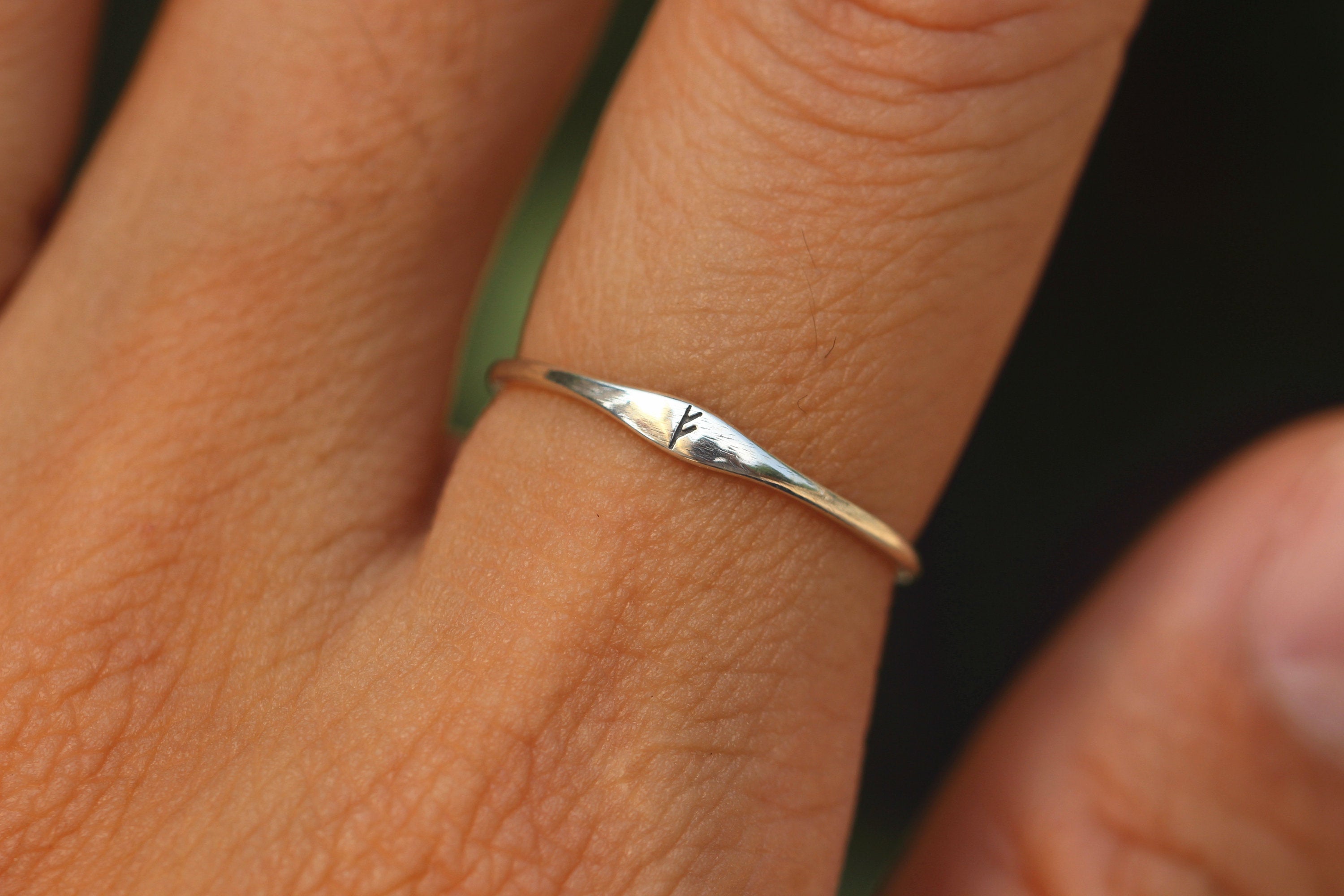 Viking Rune Ring - 925 silver custom Viking rune ring, personlized rune jewelry