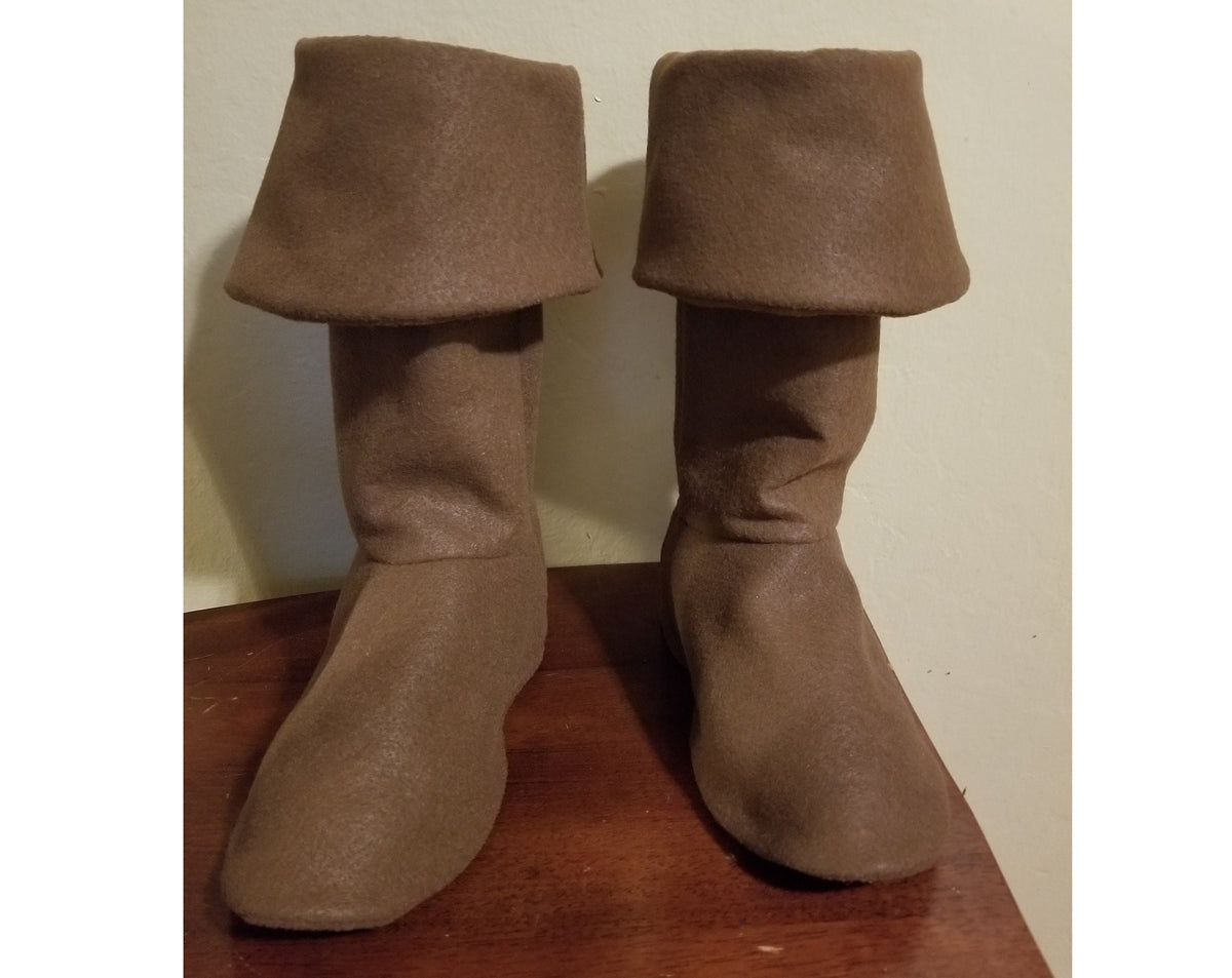 Viking Boots - Medieval Knee High Leather Boots – Renaissance Boots, LARP Footwear, Viking Boots