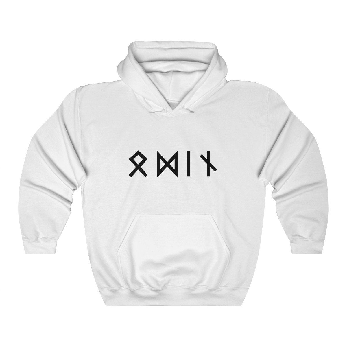 Viking Rune Hoodie - NAME in RUNES Viking Hoodie, Personalized Futhark Runes Sweatshirt, Custom
