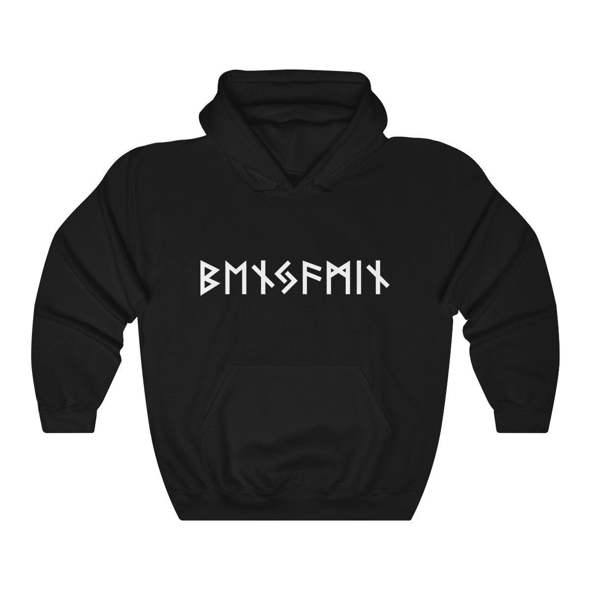 Viking Rune Hoodie - NAME in RUNES Viking Hoodie, Personalized Futhark Runes Sweatshirt, Custom