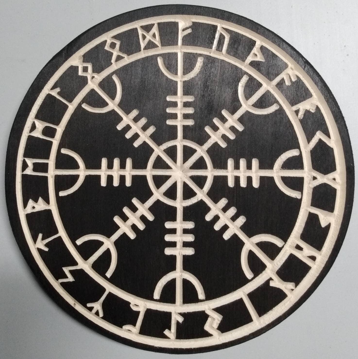Viking Rug - Mythological Rug, Viking Rug, Viking Pattern, Scandinavian Myth, Nordic Mat, Helm of