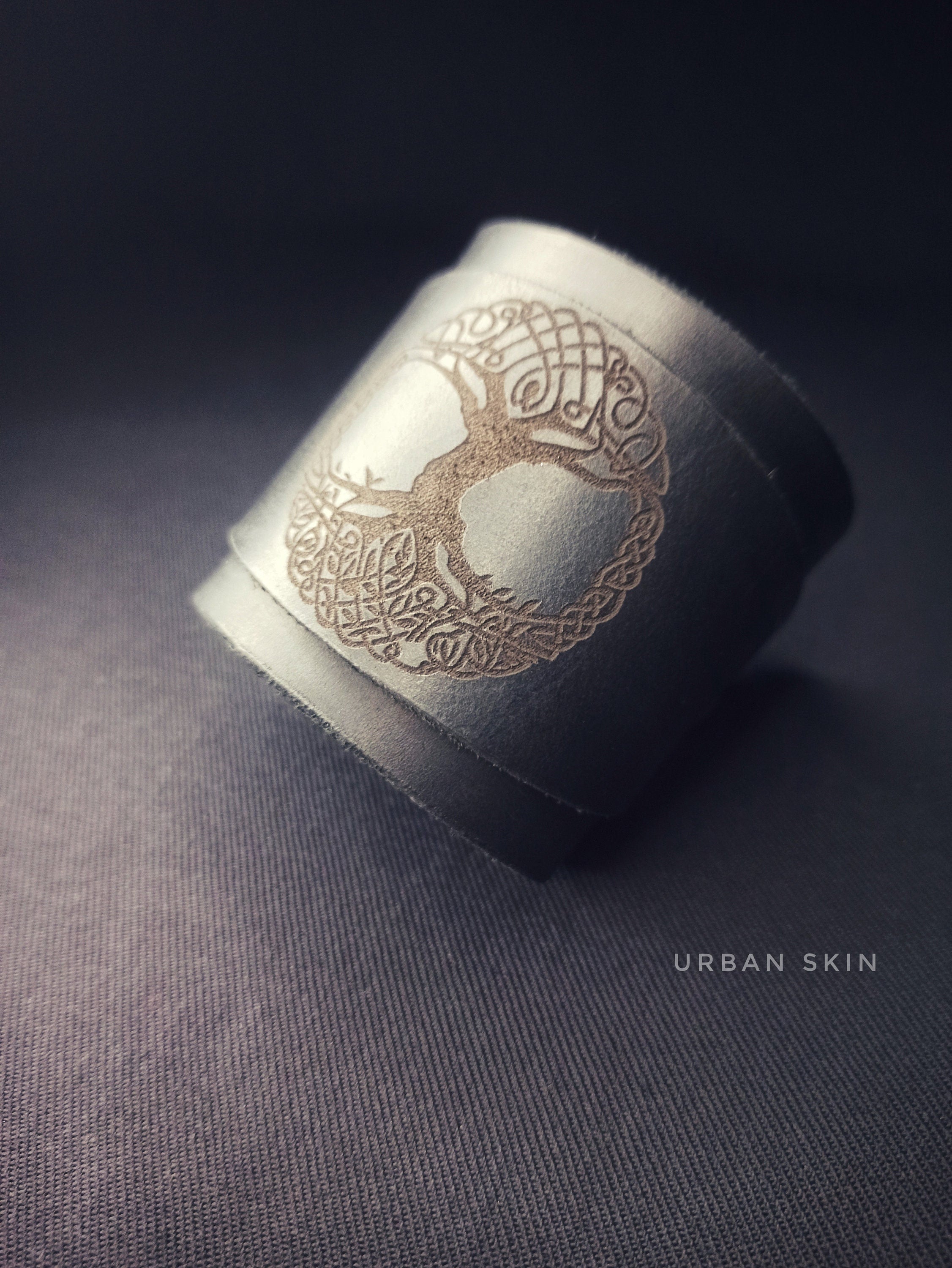 Viking Rune Bracelet - Custom Engraved Rune Leather Cuff – Viking Pagan Bracelet