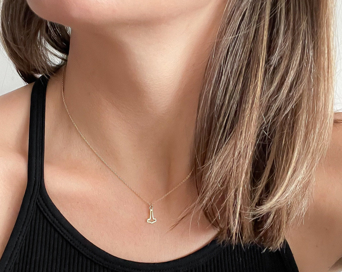 Viking Rune Necklace - Viking Rune Layering Necklace. Elder Futhark Runes. Feminine + Delicate