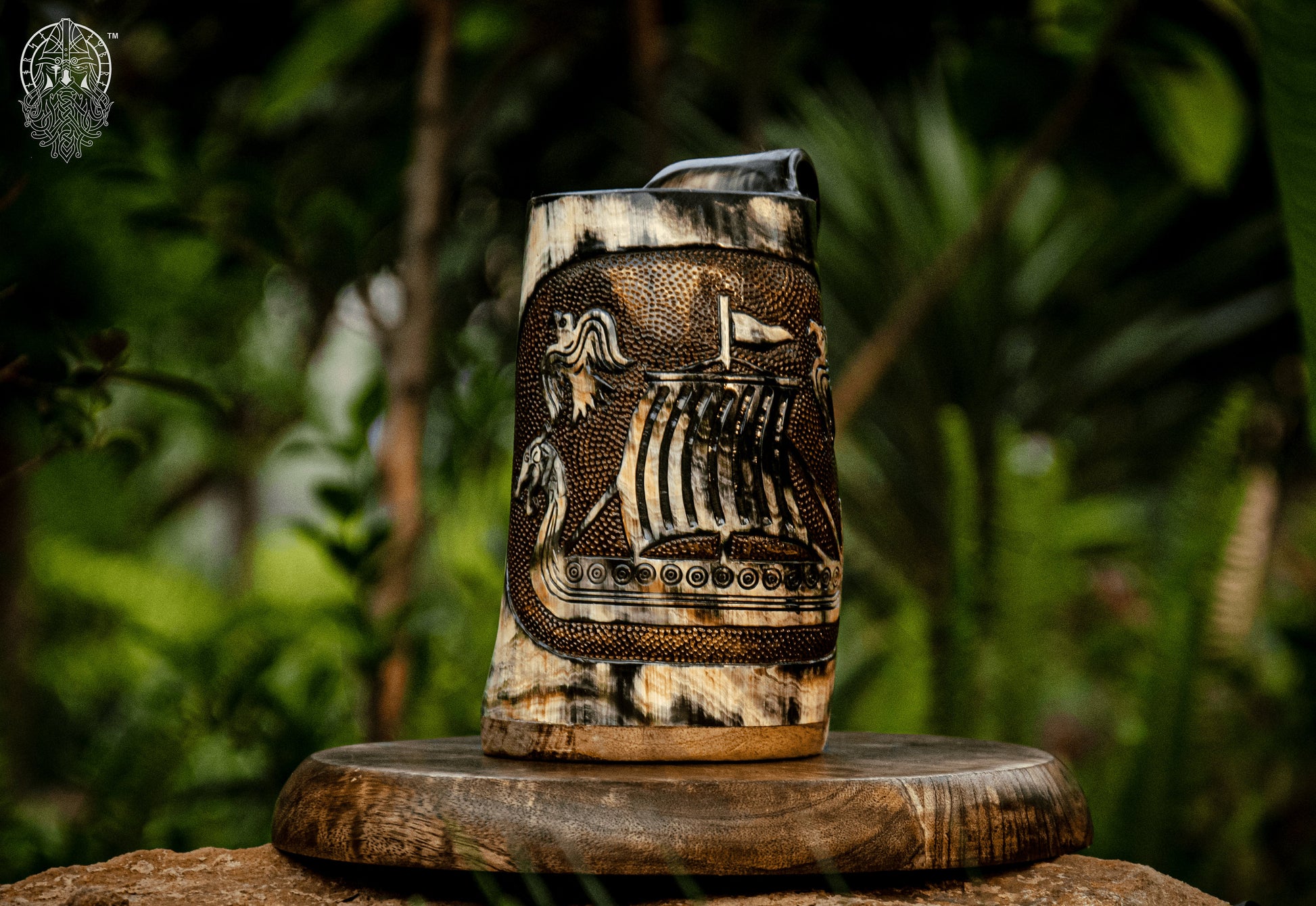 Viking Mug - Viking Horned Skull Warrior Tankard Mug For your favorite Drink