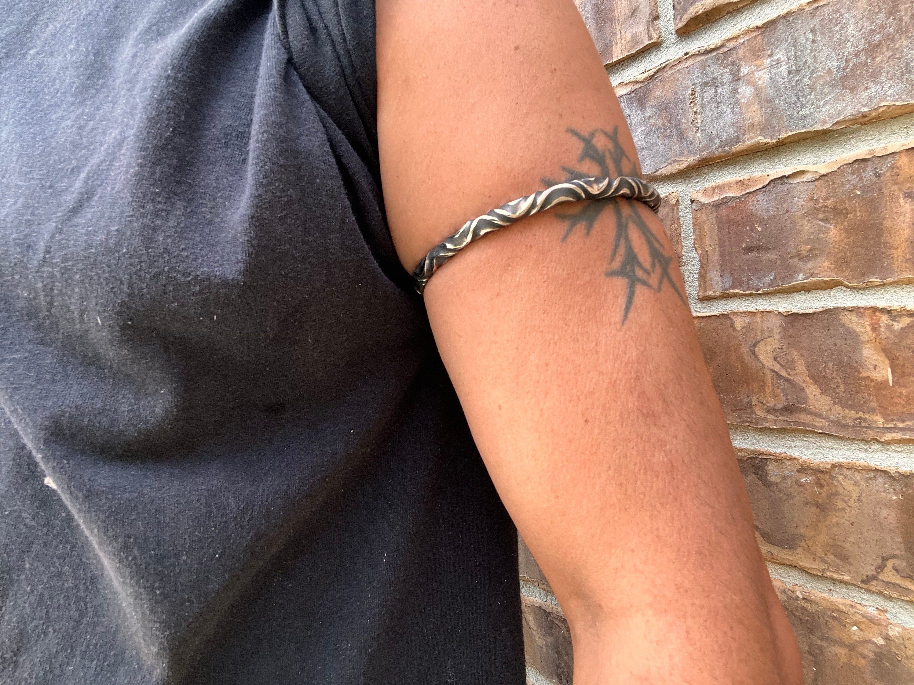 Viking Bracelet - Viking Celtic Knot Cuff Bracelet, Nordic Triskele Stainless Steel Bangle for Men