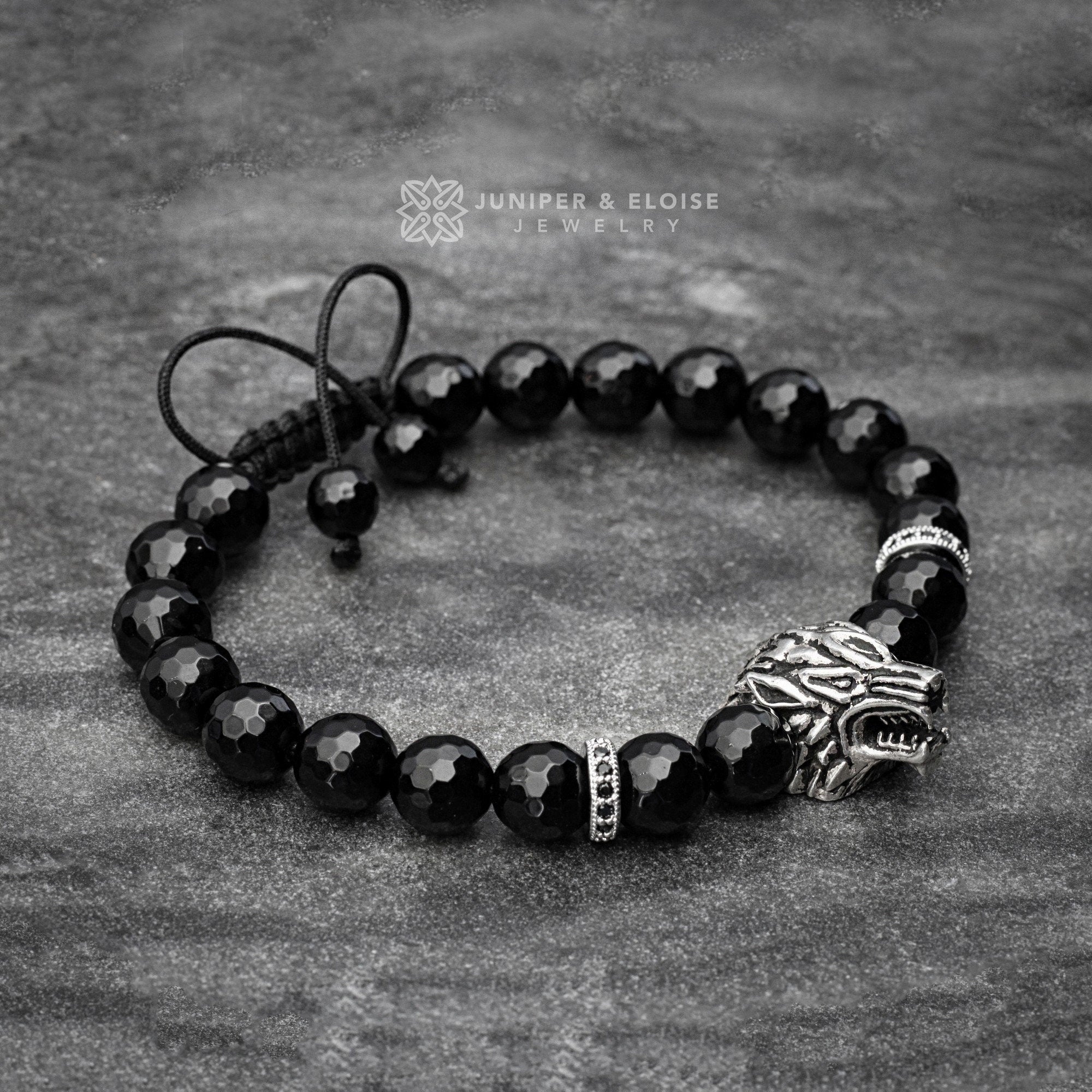 Viking Odin Necklace - Heavy Odin Wolves Viking Bangle Bracelet - 925 Sterling Silver Nordic Amulet
