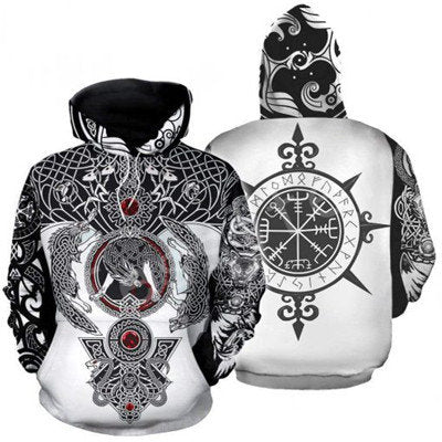 Viking hoodie top winter cloth quality gift hoodie hooded