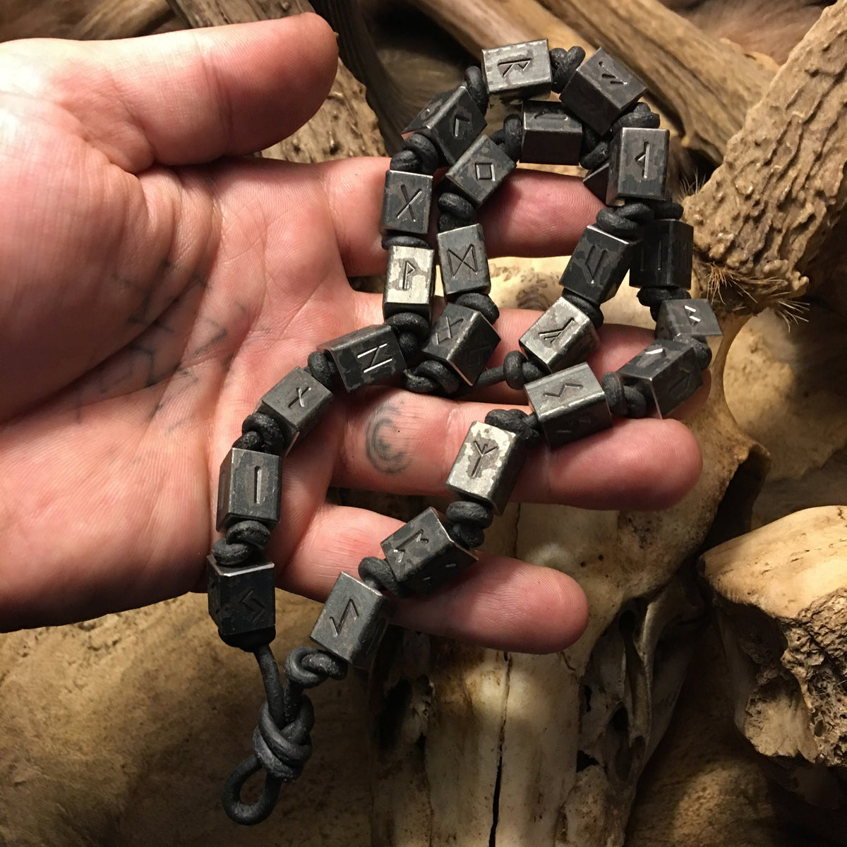 Viking Rune Necklace - Viking Runemasters Iron Necklace