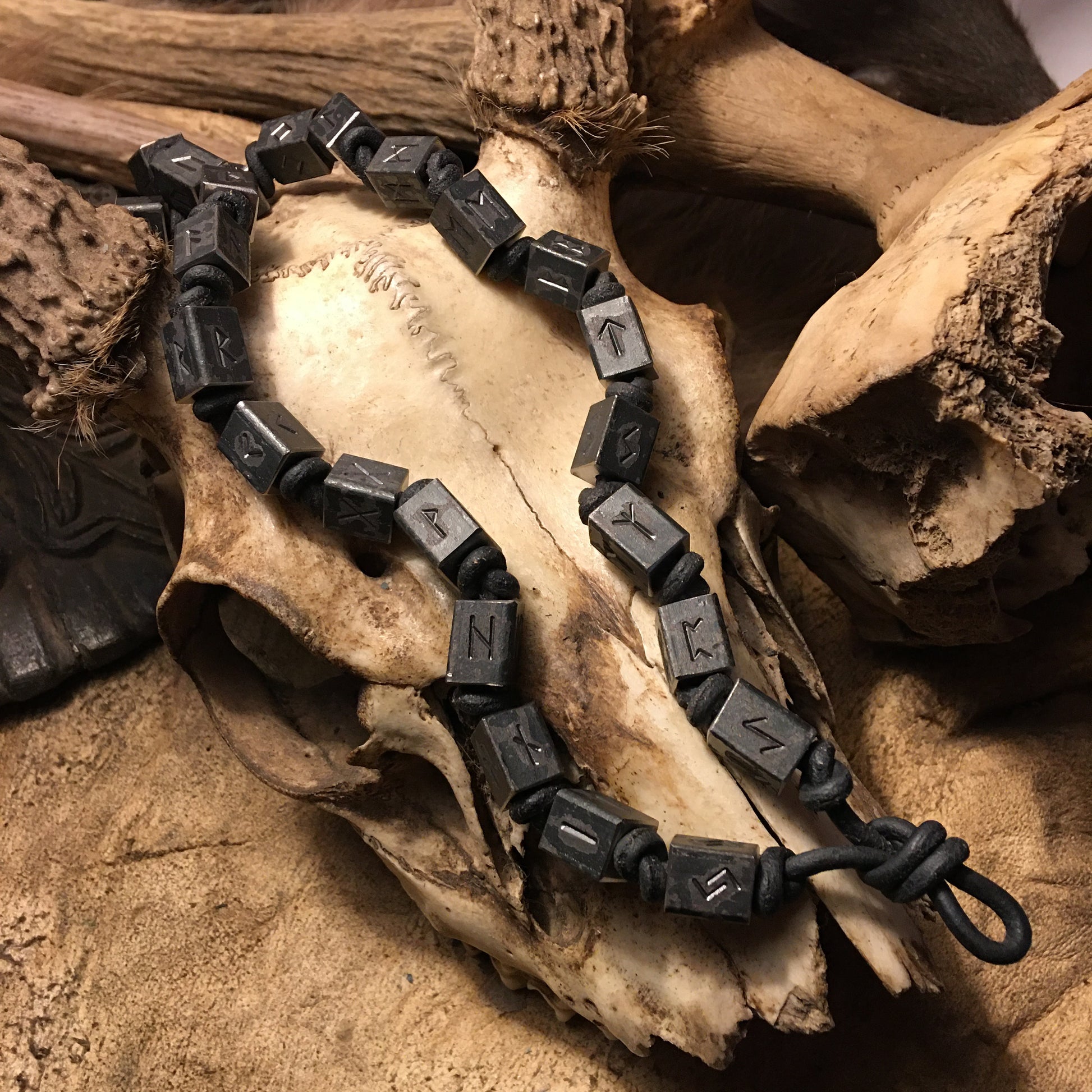 Viking Rune Necklace - Viking Runemasters Iron Necklace