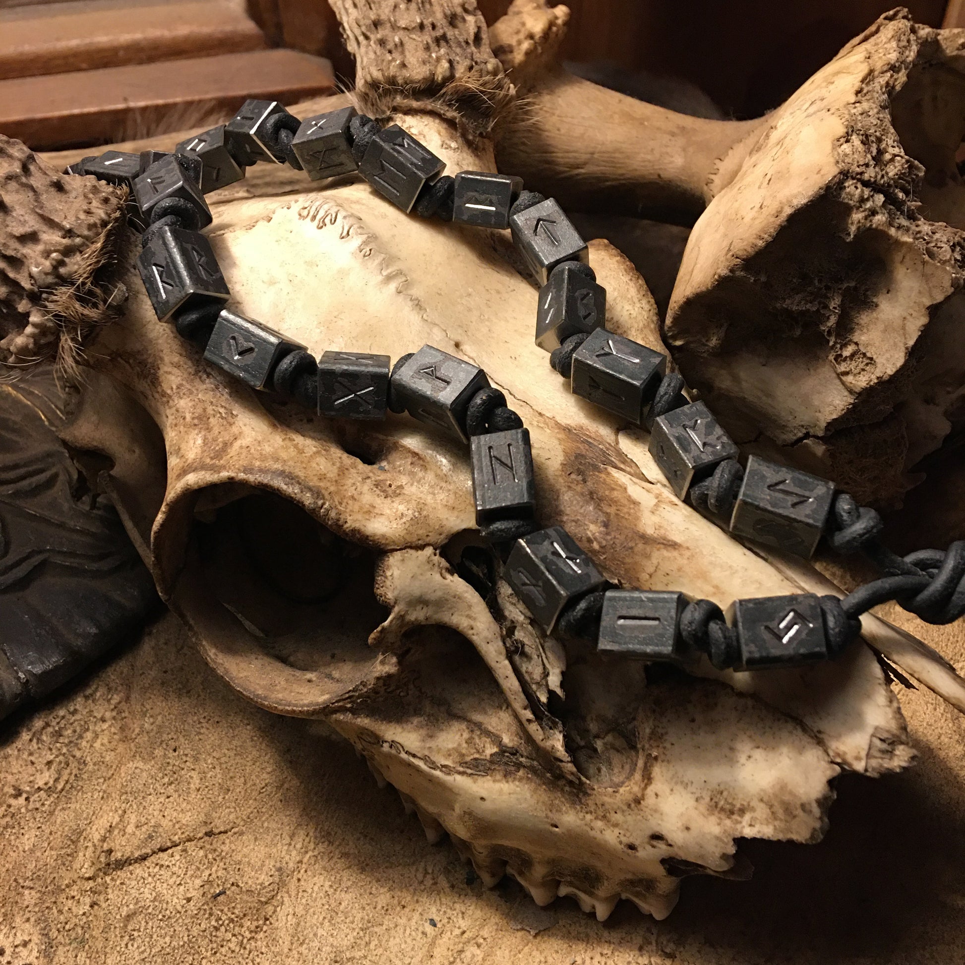 Viking Rune Necklace - Viking Runemasters Iron Necklace