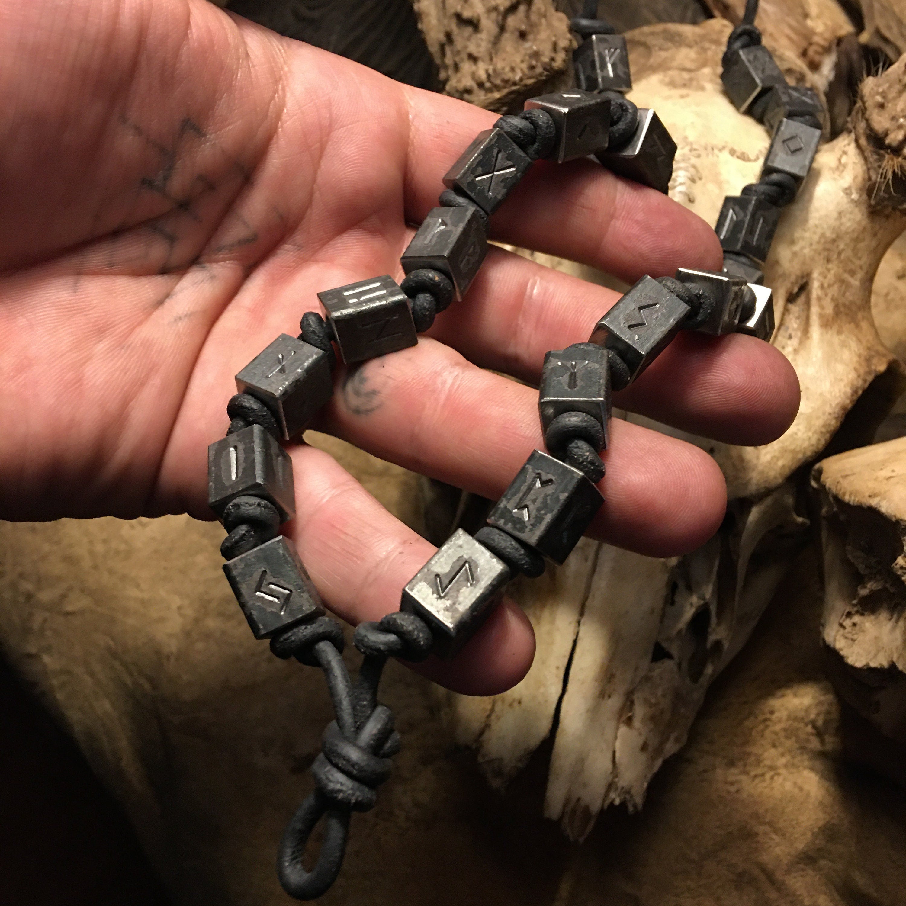 Viking Rune Necklace - Viking Runemasters Iron Necklace