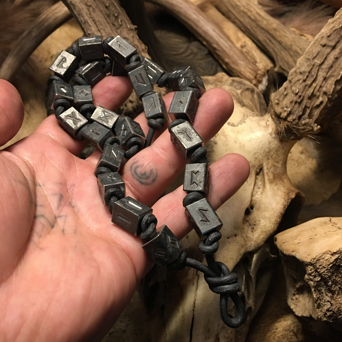 Viking Rune Necklace - Viking Runemasters Iron Necklace