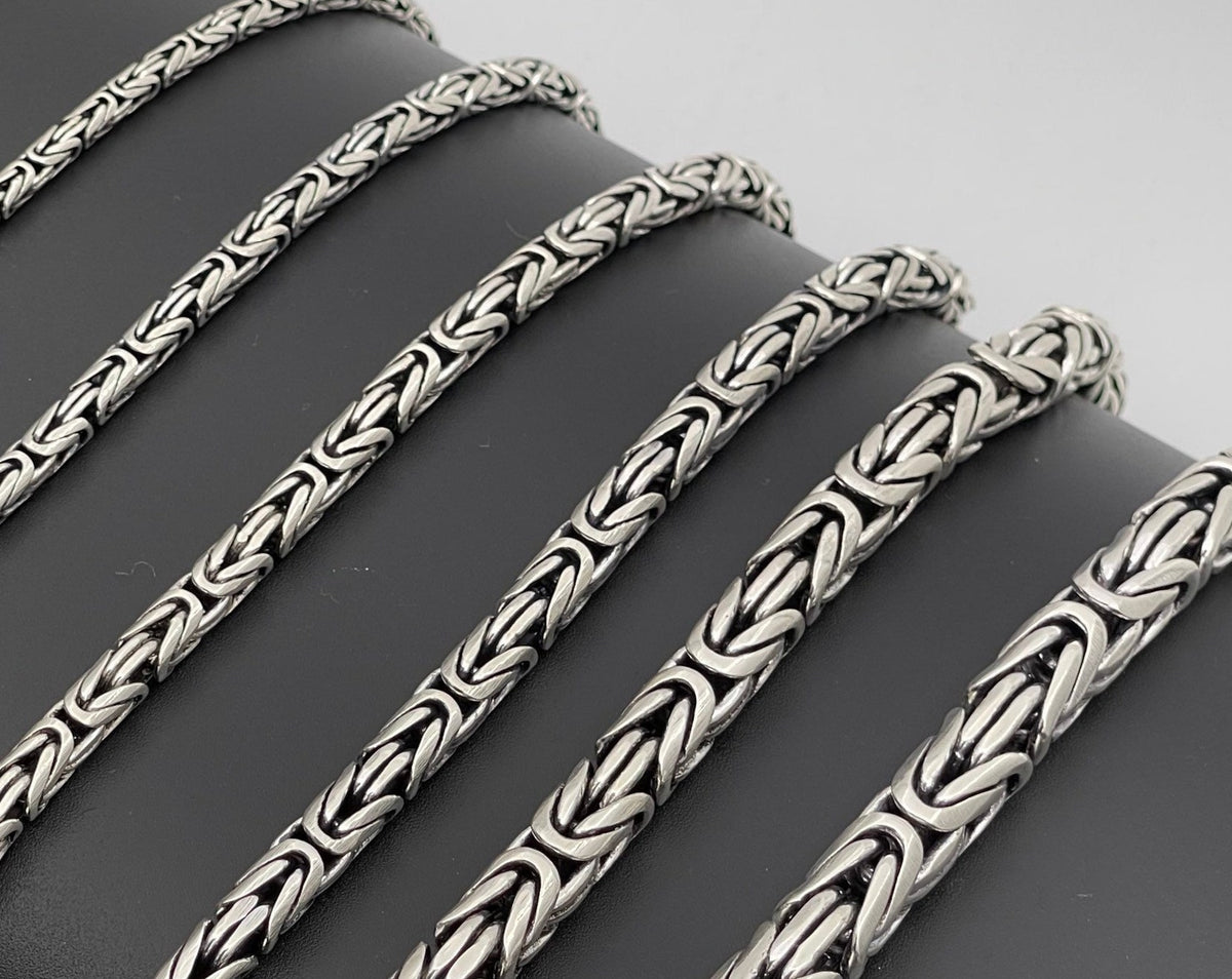 Viking Necklace - Bronze Double-link Viking Chain Necklace - Norse Jewelry
