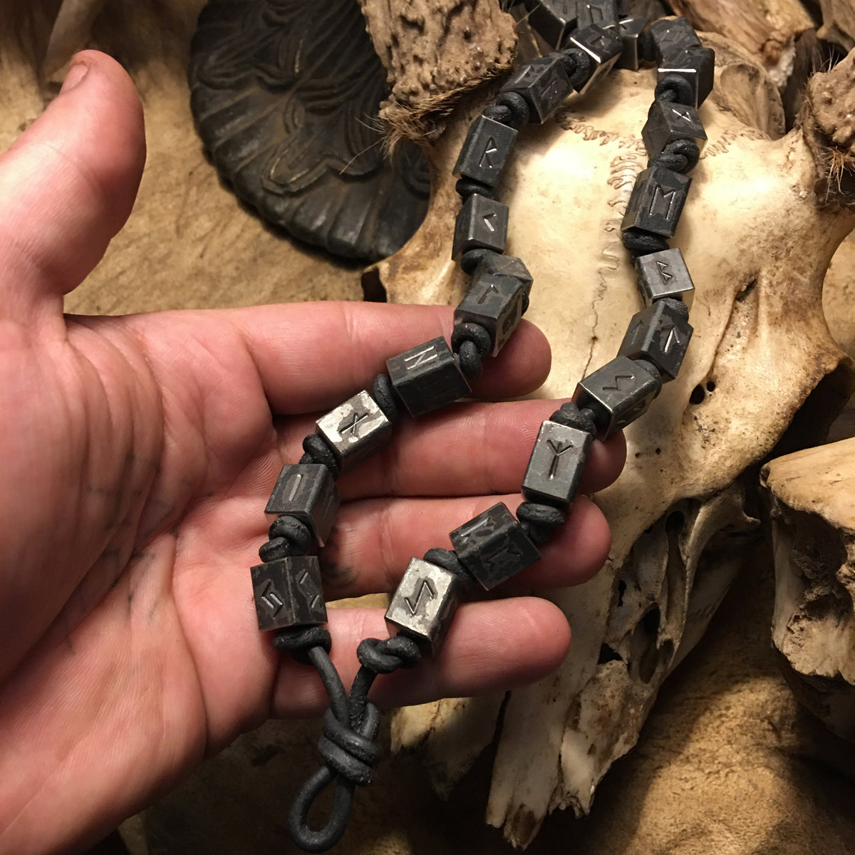 Viking Rune Necklace - Viking Runemasters Iron Necklace