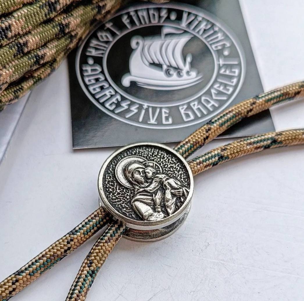 Viking Jewelry Accessory - Templar Cross Bead, Stainless Steel Cross Charm, Viking Jewelry