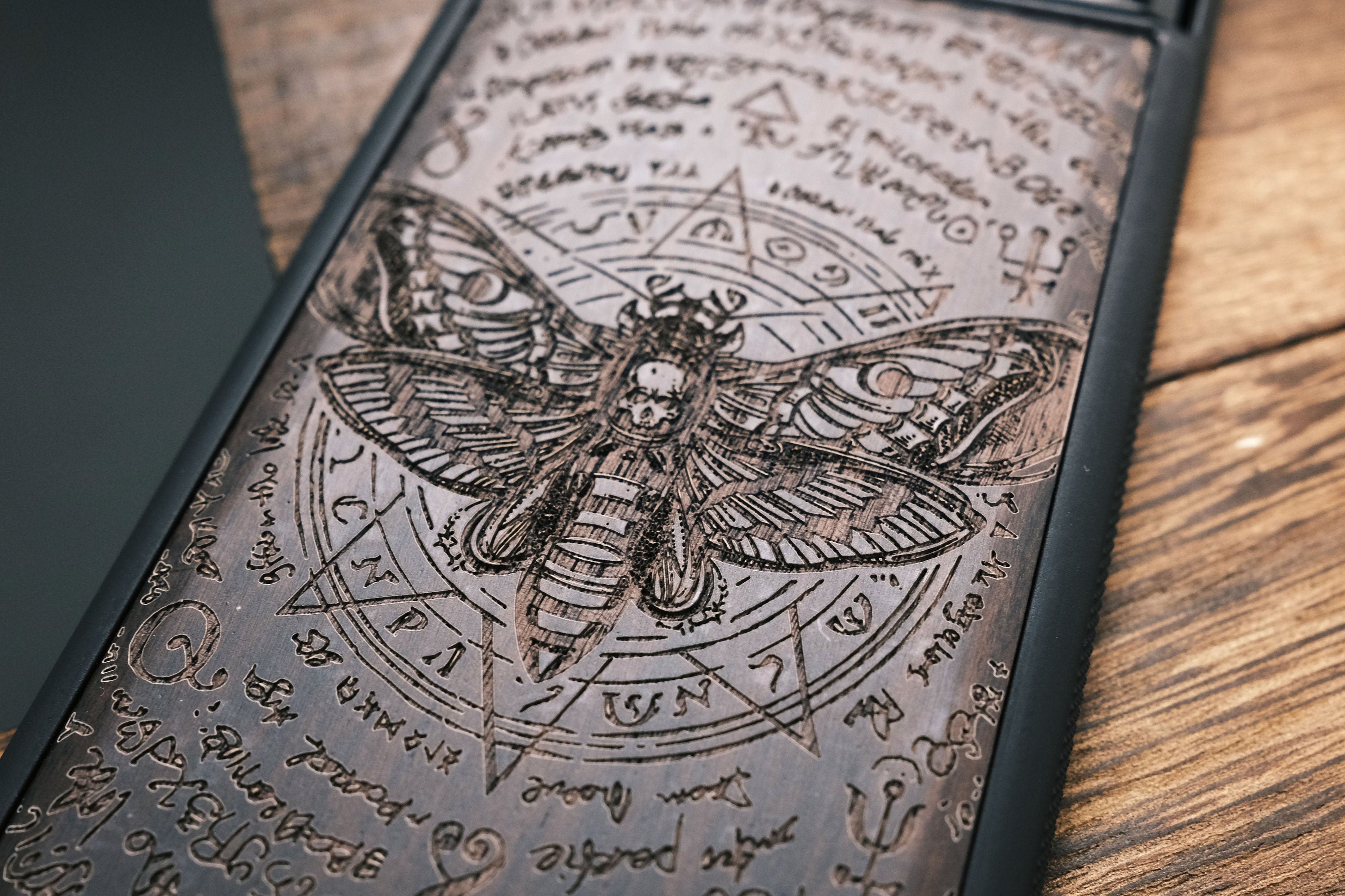 Viking Vegvisir Compass Costume & LARP - Custom Tattoo Engraved Phone Case, Vegvisir Viking Compass