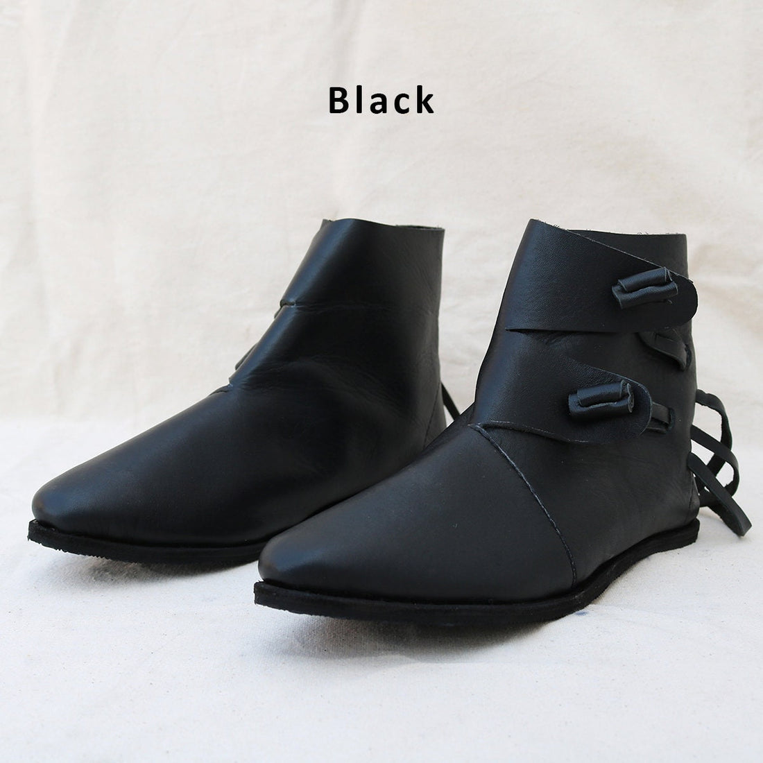 Viking Boots - Jorvik style Birka Rus Viking Shoes with two toggles