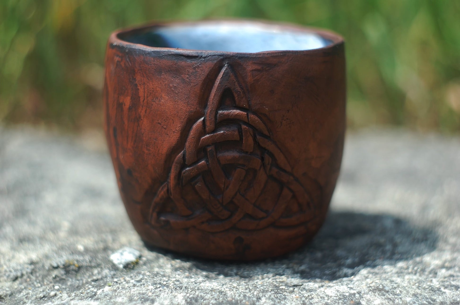 Viking Vegvisir Compass Mug - Vegvisir Viking clay mug, viking dishes, viking stuff, pagan ceramic