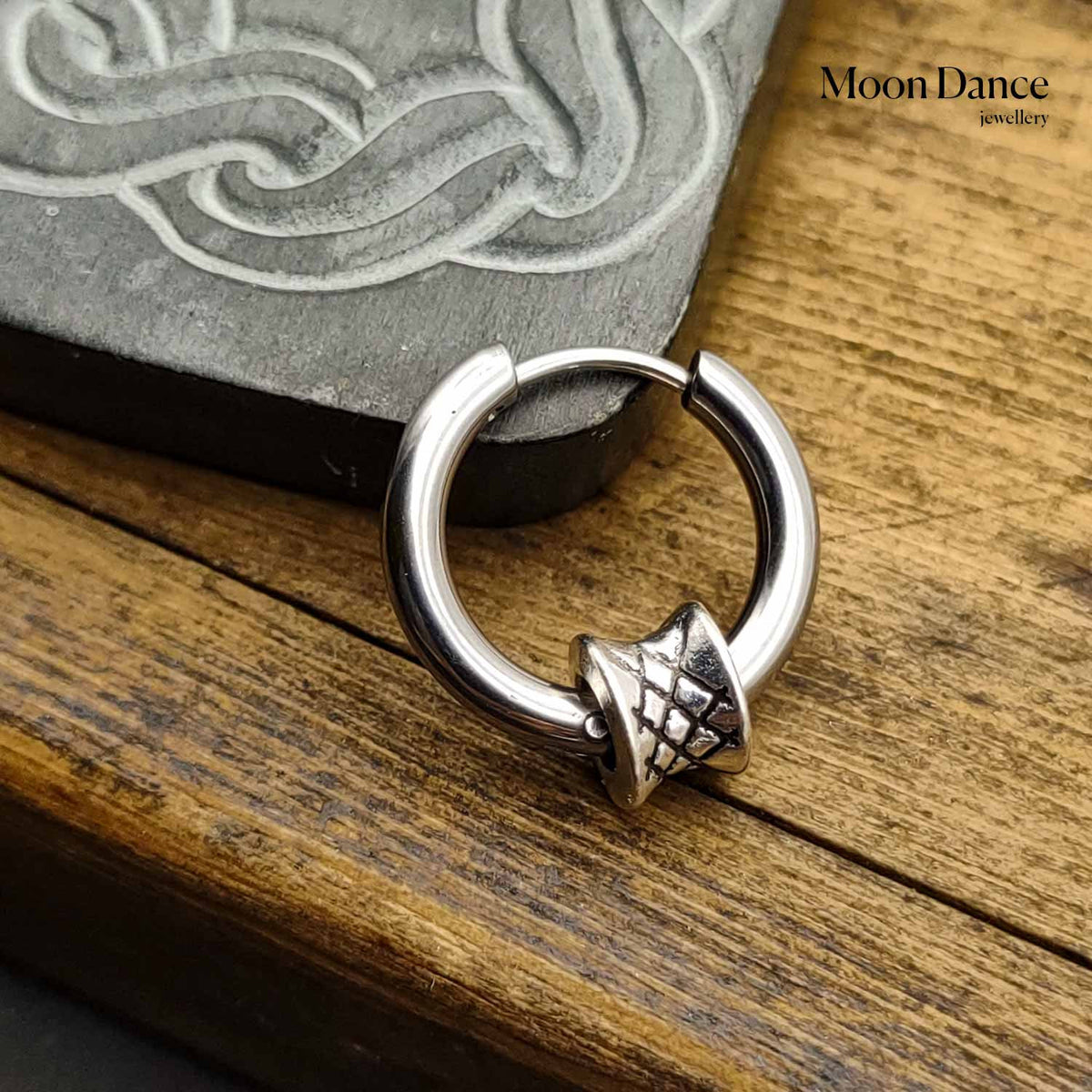 Viking Jewelry Accessory - Celtic braid hoop earrings, 8mm and 11 mm hoops, Viking earrings
