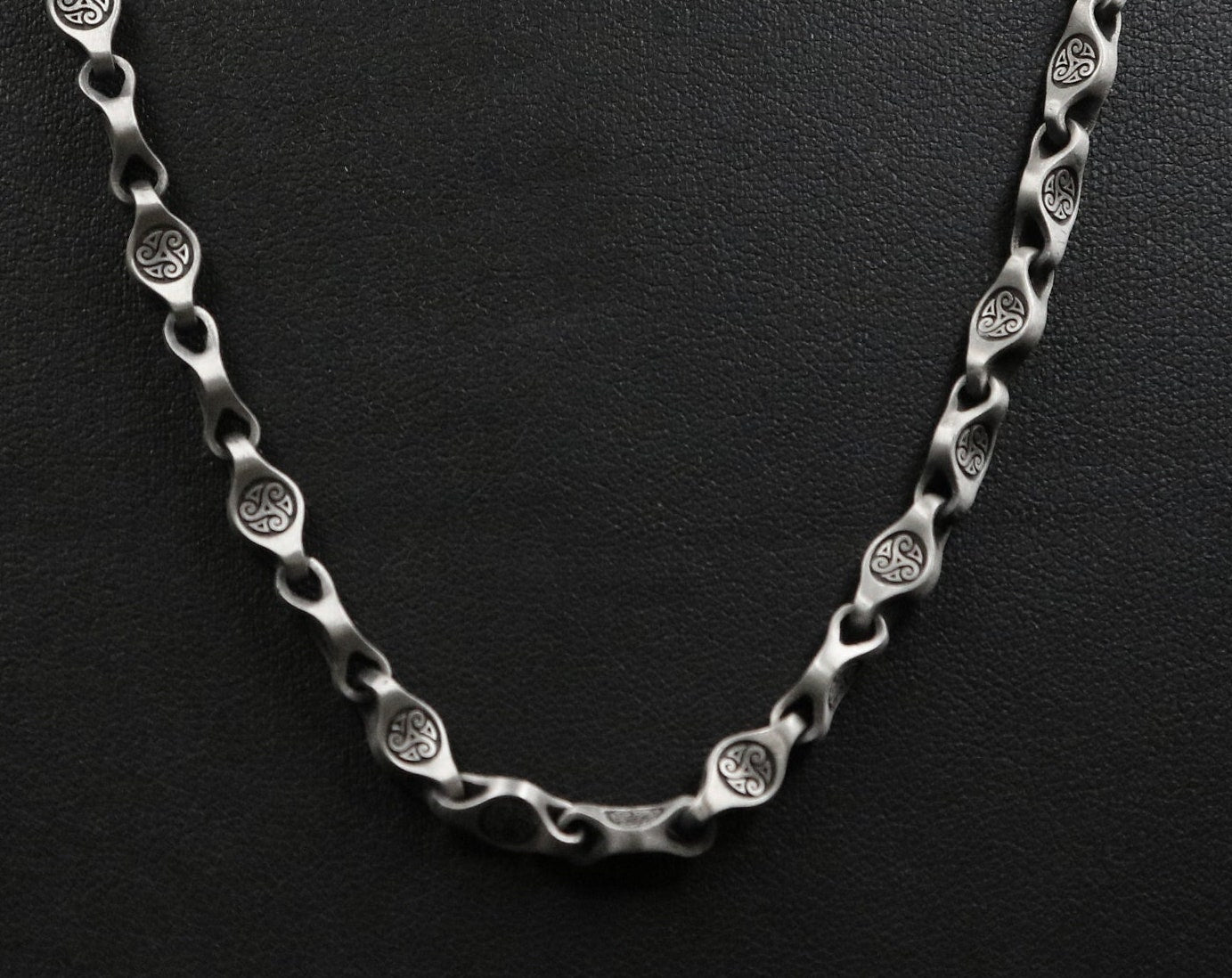 Viking Necklace - Bronze Double-link Viking Chain Necklace - Norse Jewelry