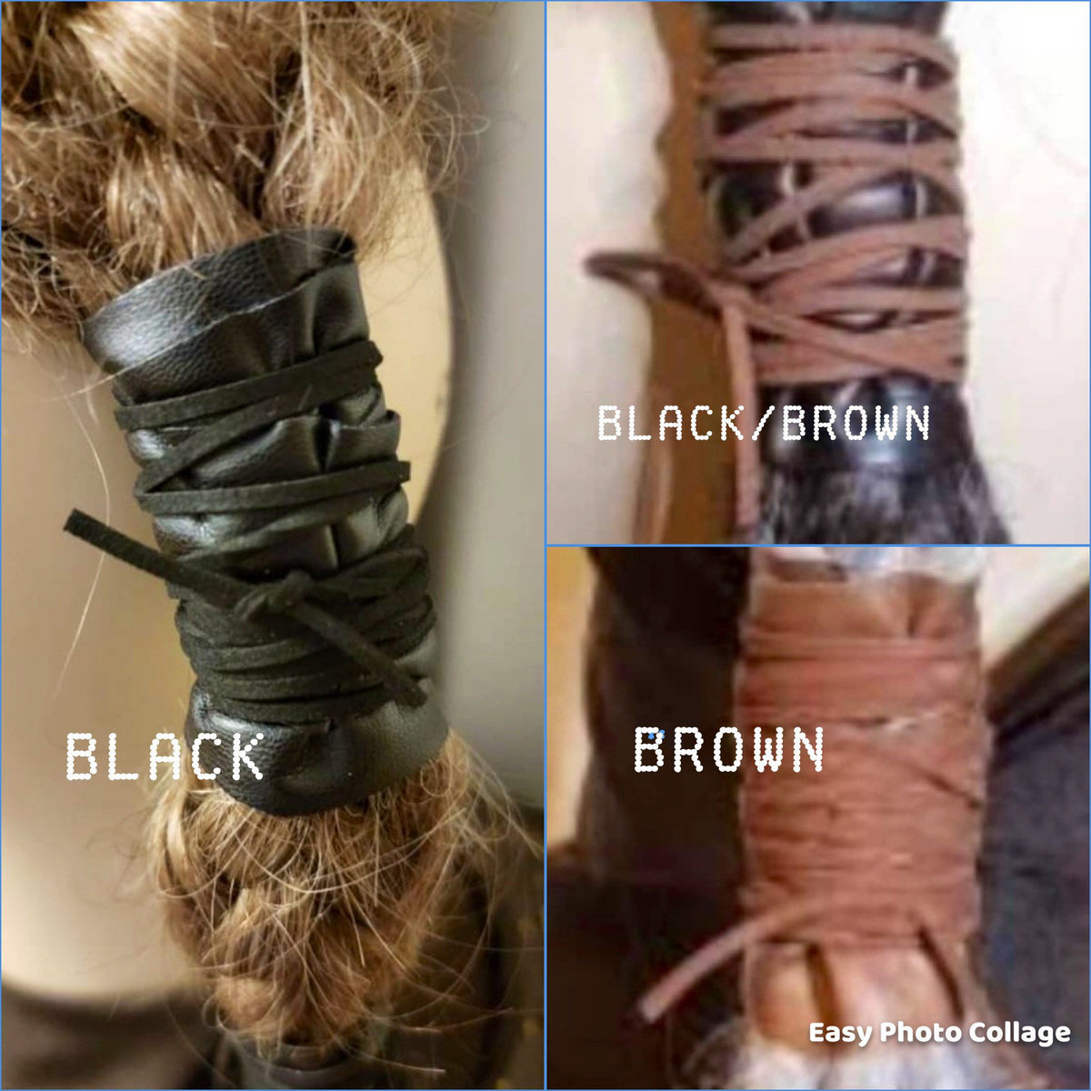 Viking Costume & LARP - Ragnar Viking Warrior battle mohawk leather braid hairpiece Viking wig