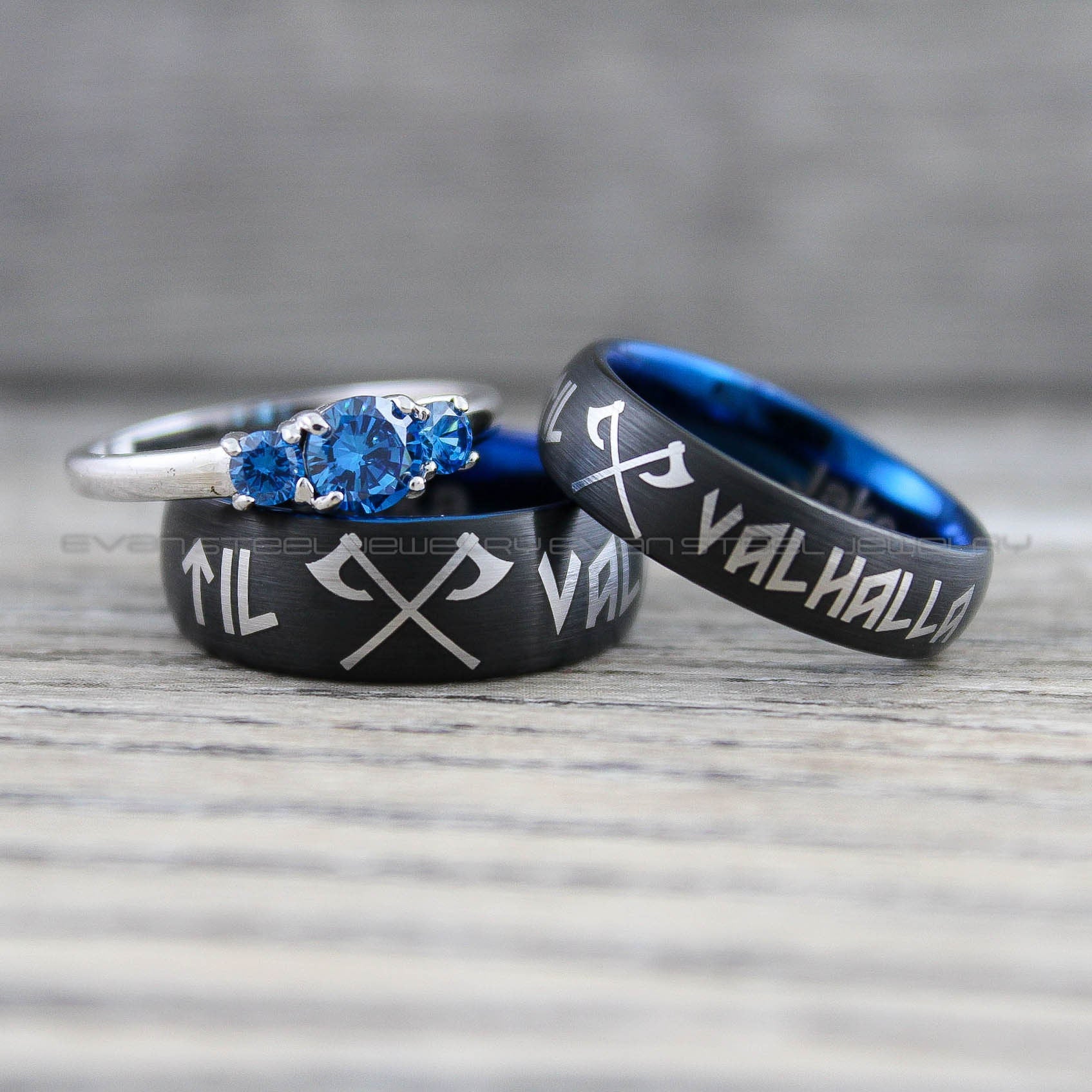 Viking Odin Ring - Sterling Viking Wolf with Runes Ring, Mens Wide Norse Wedding Ring, Braided Odin