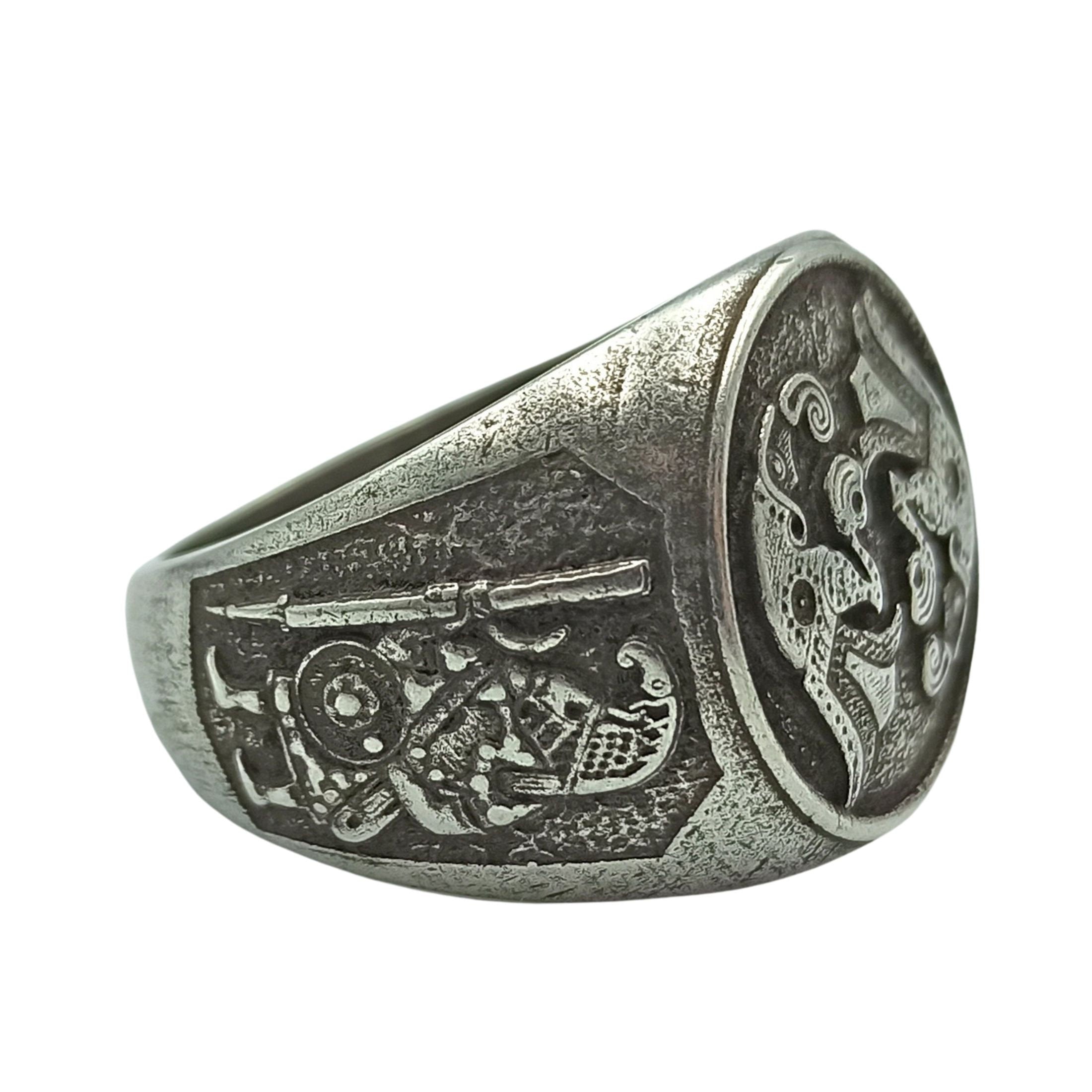 Viking Raven Ring - Raven ring Viking jewelry signet rings for men Norse mythology Ancient jewelry