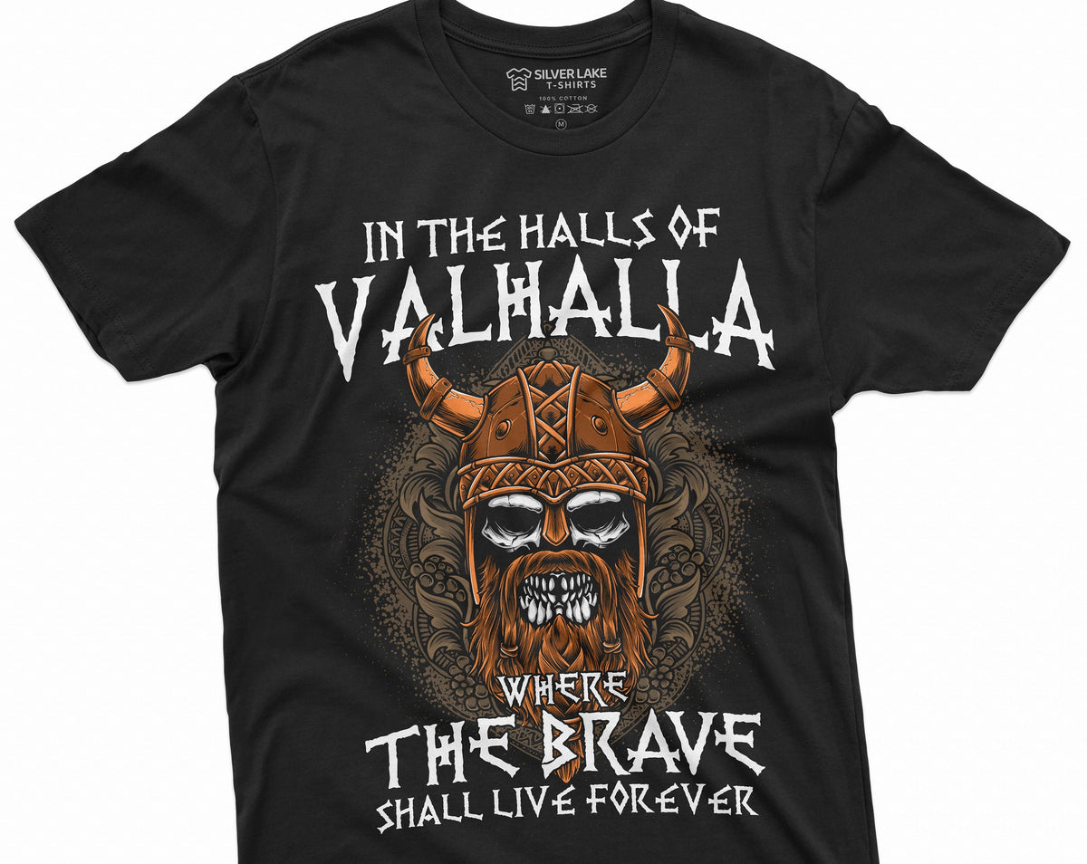 Viking Valhalla T-Shirt - Too Many Idiots Not Enough Axes Viking T-Shirt, Funny Norse Warrior Tee
