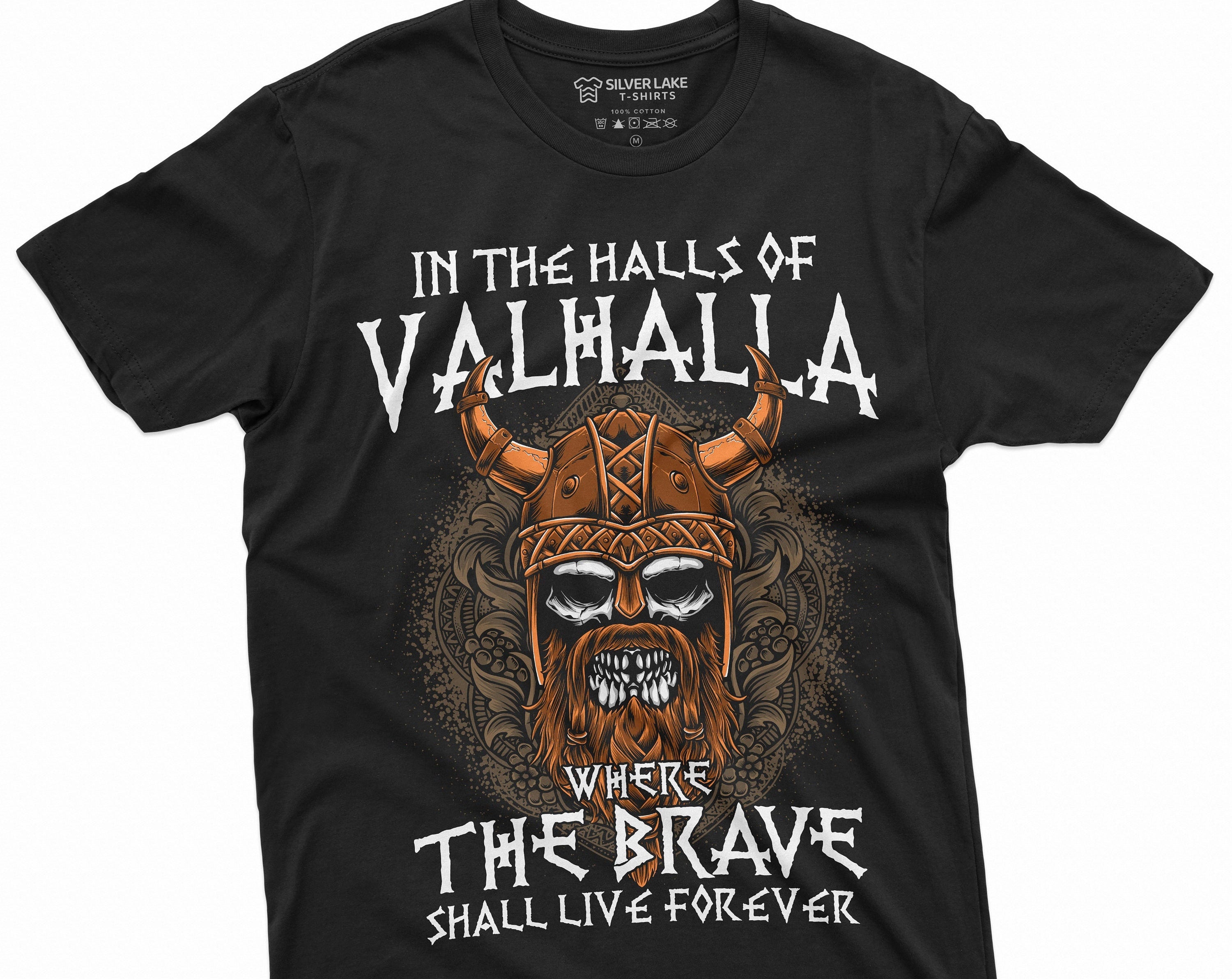 Viking Valhalla T-Shirt - Too Many Idiots Not Enough Axes Viking T-Shirt, Funny Norse Warrior Tee