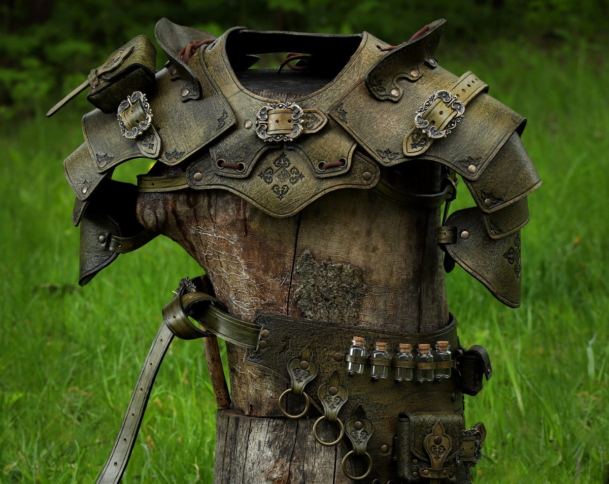 Viking Jacket - Handmade Viking Leather Jacket for Men Norse Warrior Fur Collar Coat, Medieval