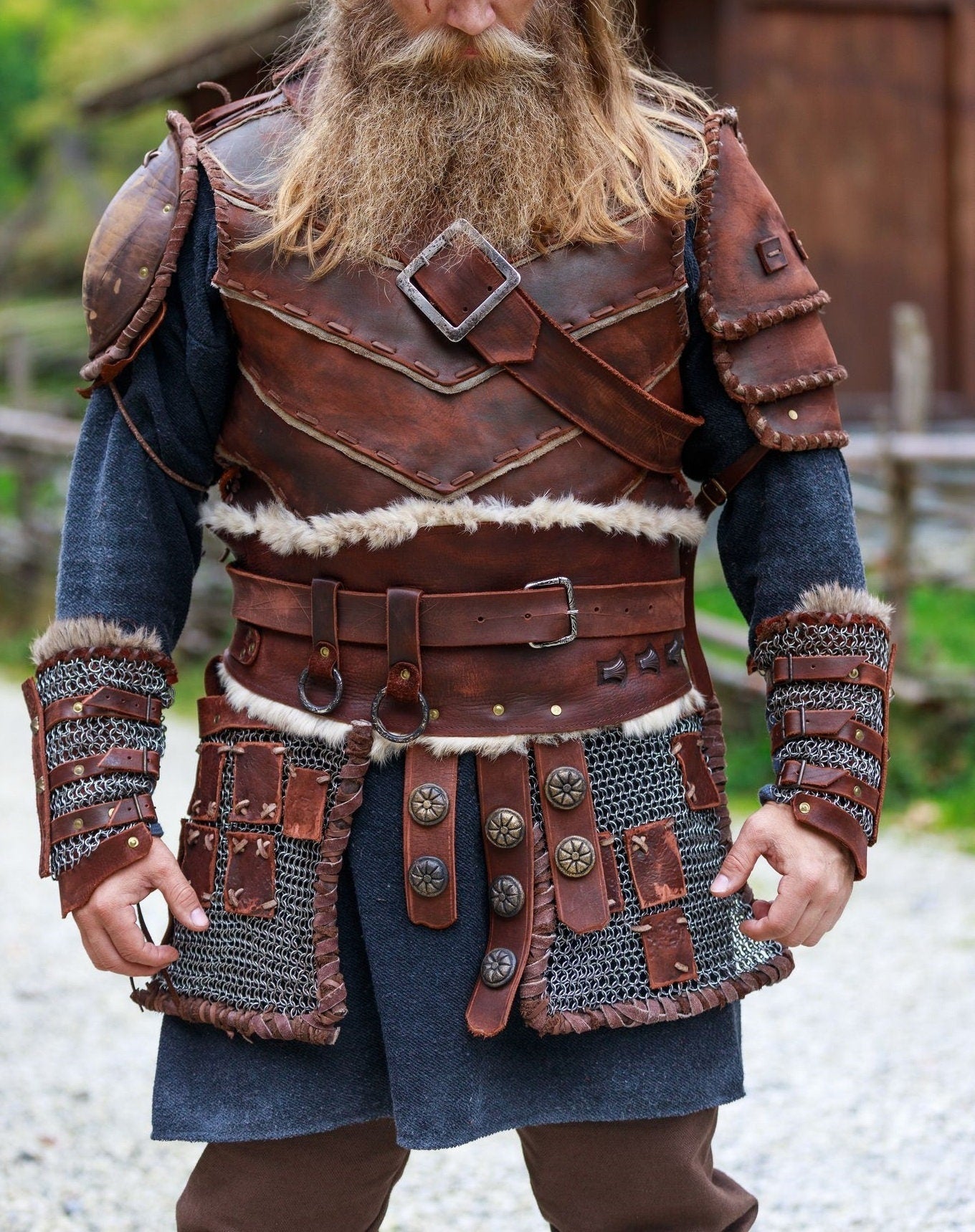 Viking Jacket - Handmade Warrior Medieval Leather Coat, Unisex Ranger Combat Quilted Viking Cosplay