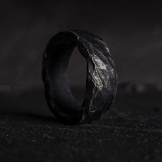 Viking Rune Ring - Personalized Silver Viking Rune Ring for Men, Engraved Norse Fidget Band, Nordic