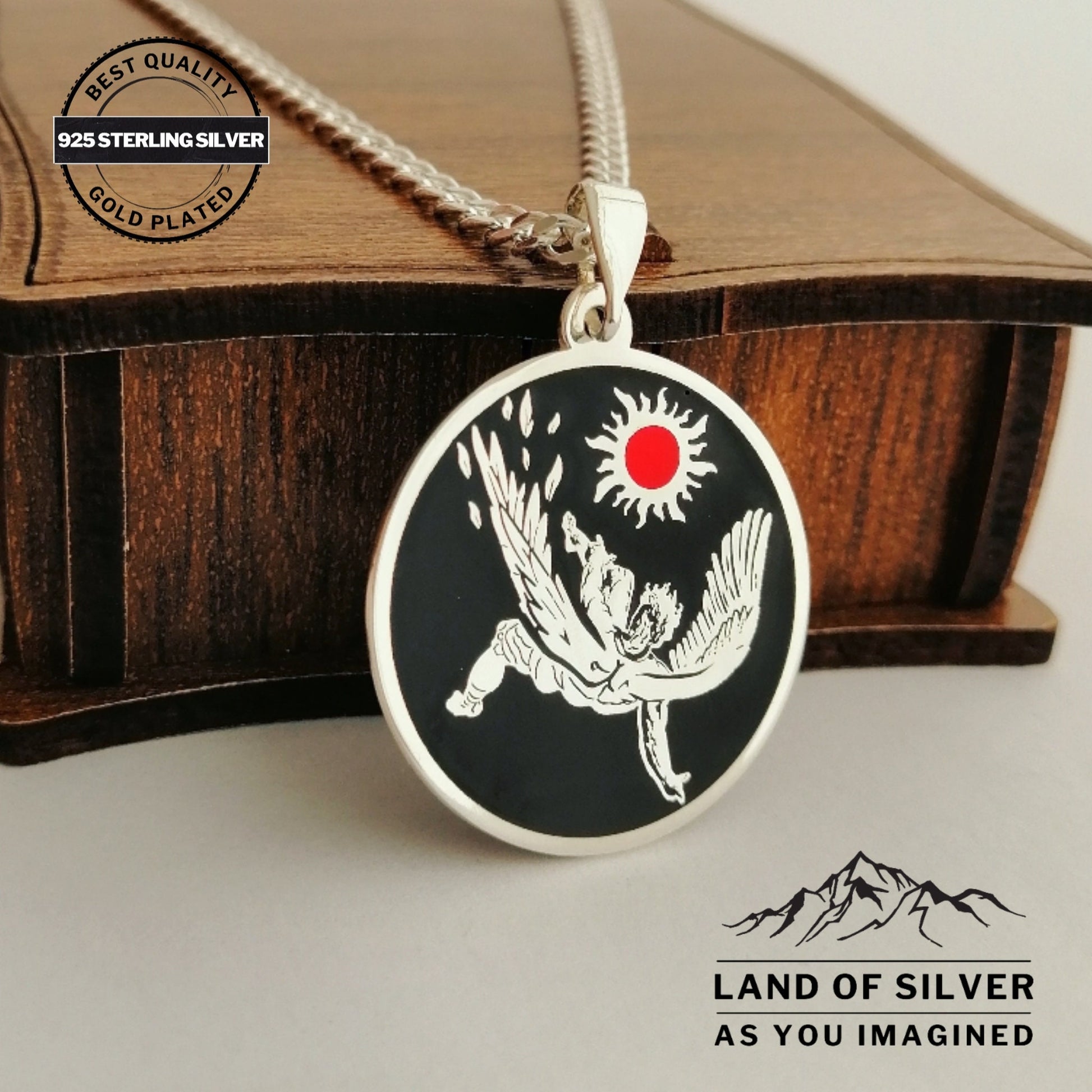 Viking Odin Necklace - Customizable Viking Compass Pendant, Pathfinder Necklace, Oxidized Norse