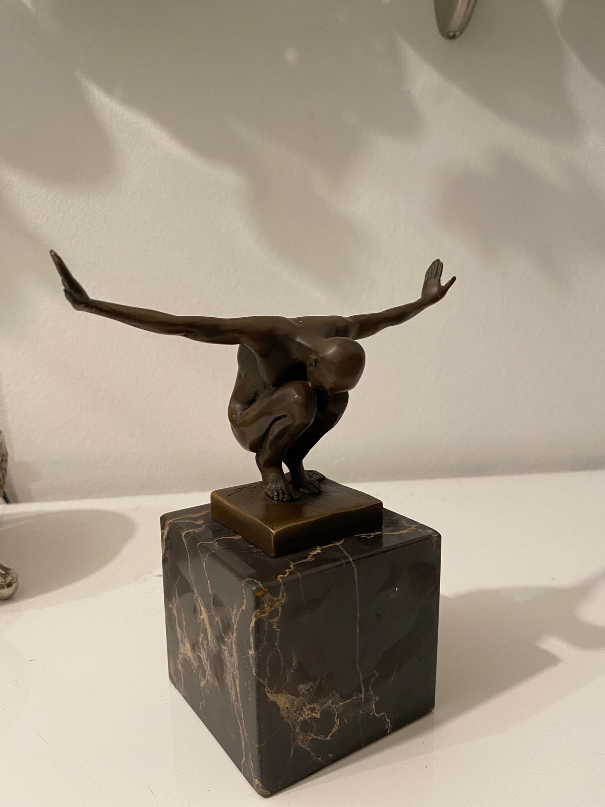 Viking Home Decor - Handmade Mini Bronze Viking Statue - Retro Desktop Decoration, Gothic Small