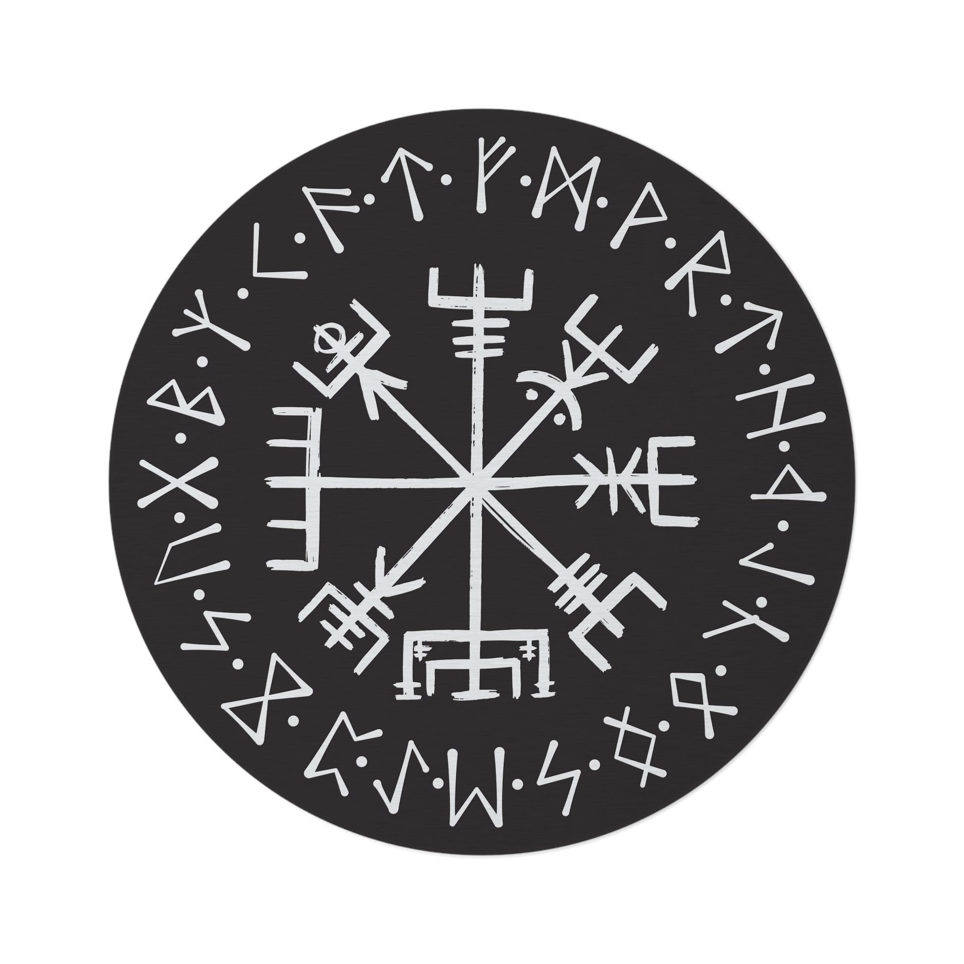 Viking Vegvisir Compass Rug - Vegvisir Rug, Norse Mythology Gift, Viking Compass Decor, Viking