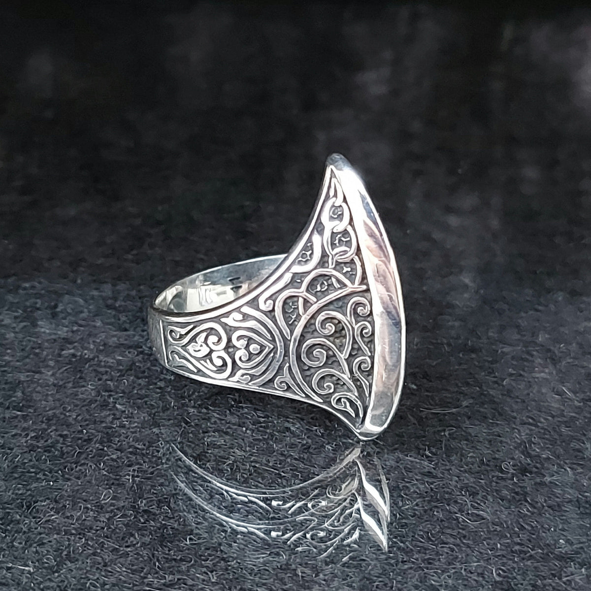 Viking Wolf Bracelet - Sterling Silver Viking Wolf Bracelet with Runes – Nordic Mythology Jewelry