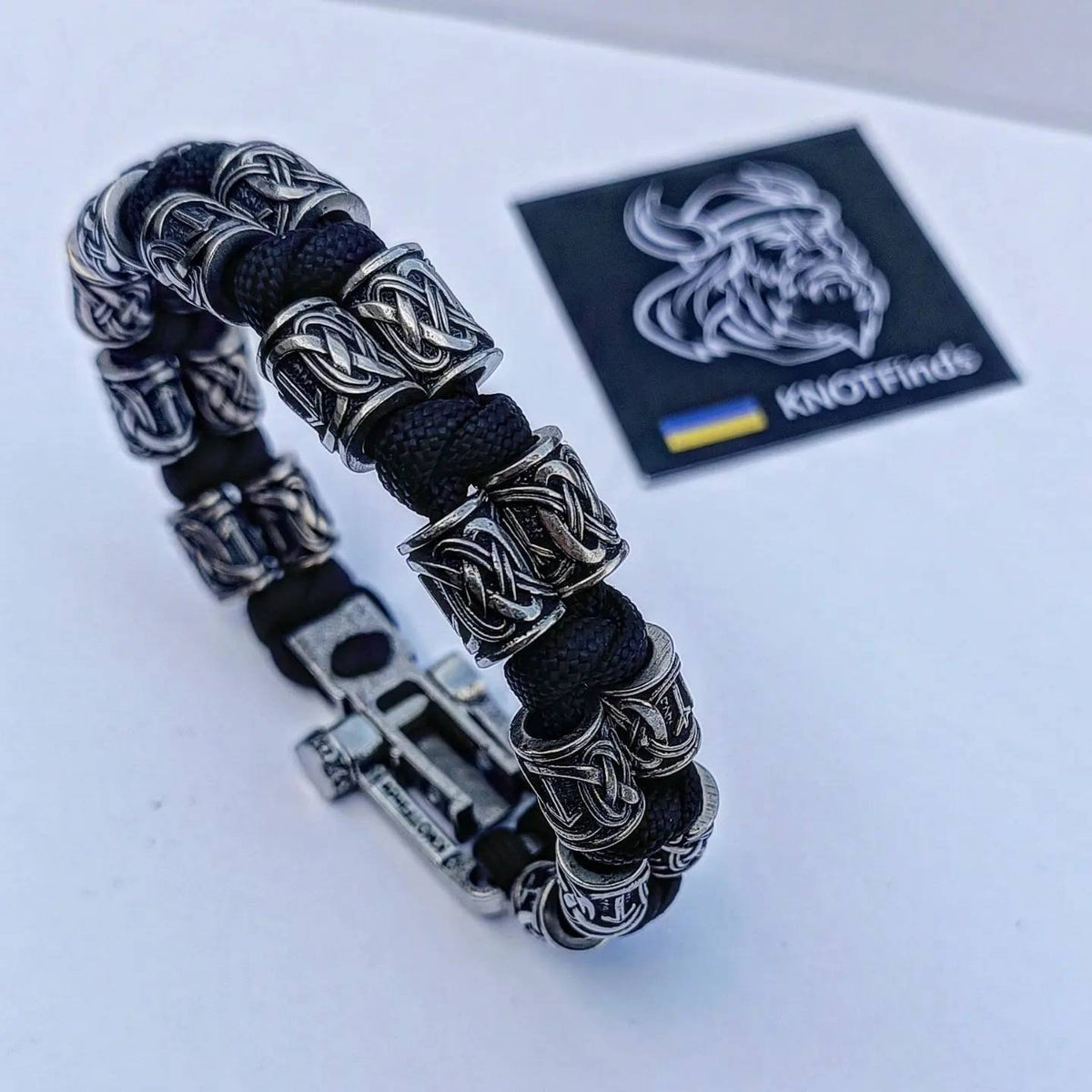 Viking Vegvisir Compass Bracelet - Viking Braided Leather Bracelet – Norse Runes, Celtic Knot