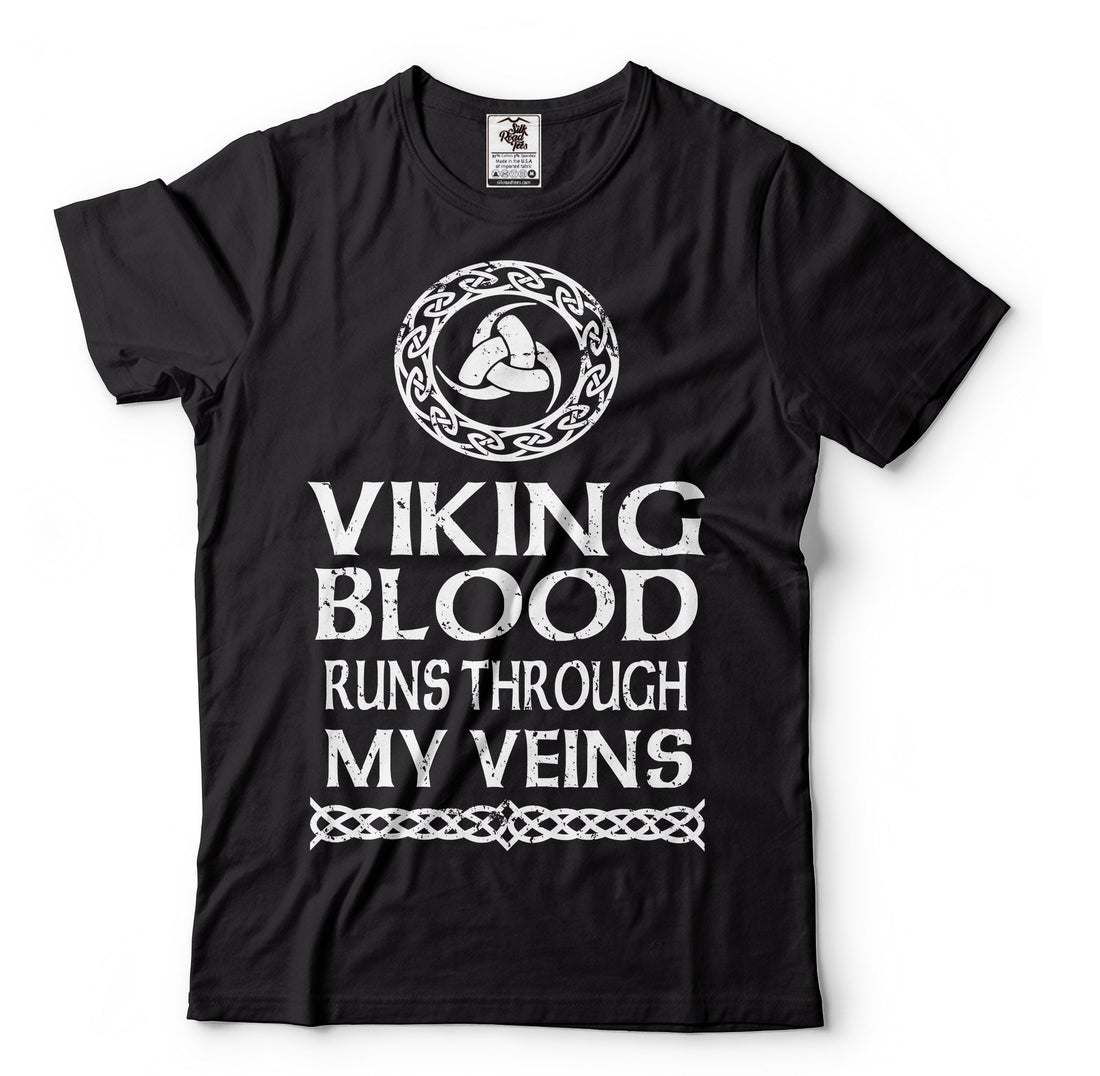 Viking Home Decor - Viking Blood Runs Through My Veins Shirt Viking DNA Shirt Viking Patriotic