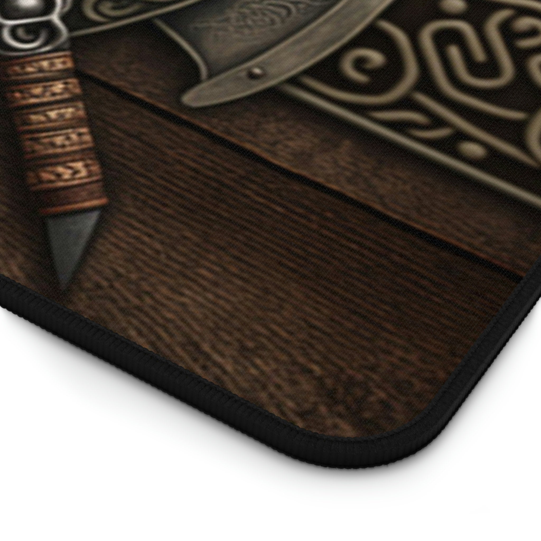 Viking Leather Accessory - Viking Skull Deskmat Viking Deskpad Skull Desk Mat Viking Desk Pad Norse