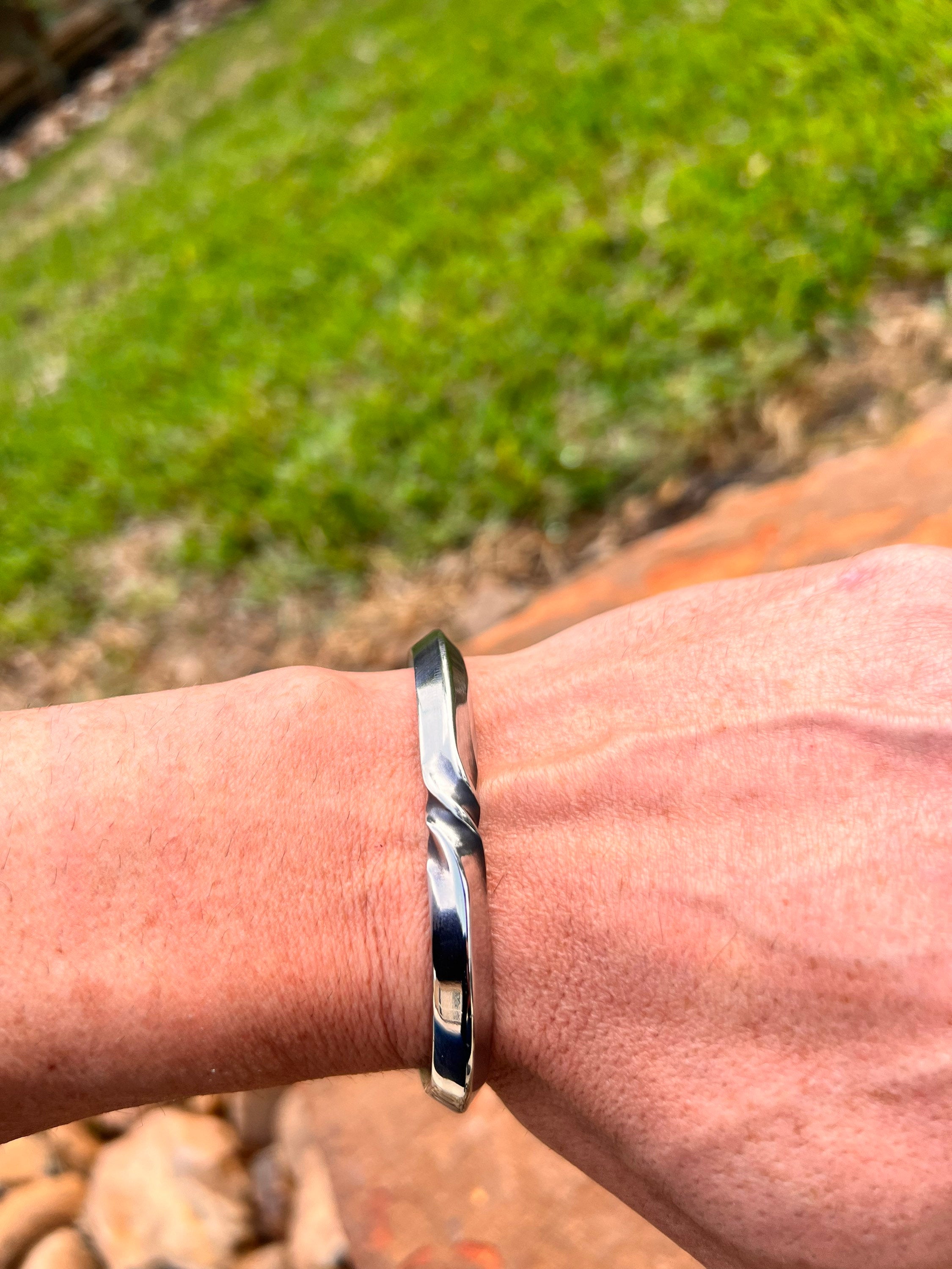 Viking Rune Bracelet - Vintage Viking Rune Bracelet, Norse Rune Mens Cuff – Nordic Bangle Pagan