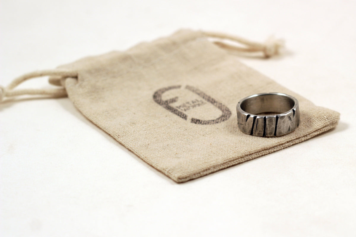 Viking Rune Ring - Personalized Silver Viking Rune Ring for Men, Engraved Norse Fidget Band, Nordic