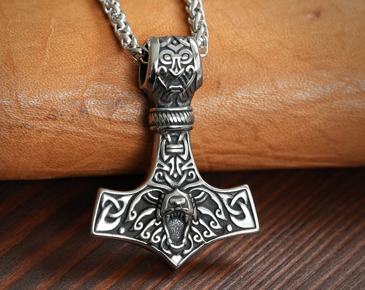 Viking Home Decor - 925 Sterling Silver, Brass, Stainless Steel Terminal Viking Wheat Chain 4 mm