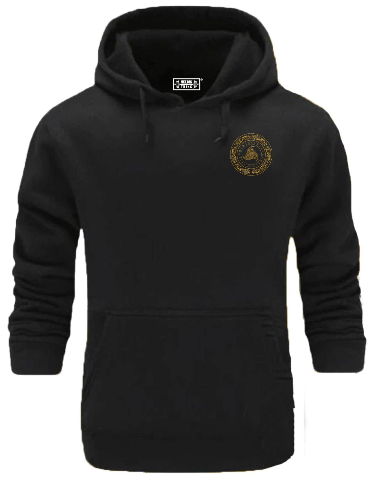 Viking Vegvisir Compass Hoodie - Nordic Viking Hoodie, Vegvisir Compass, Futhark Runes, Norse