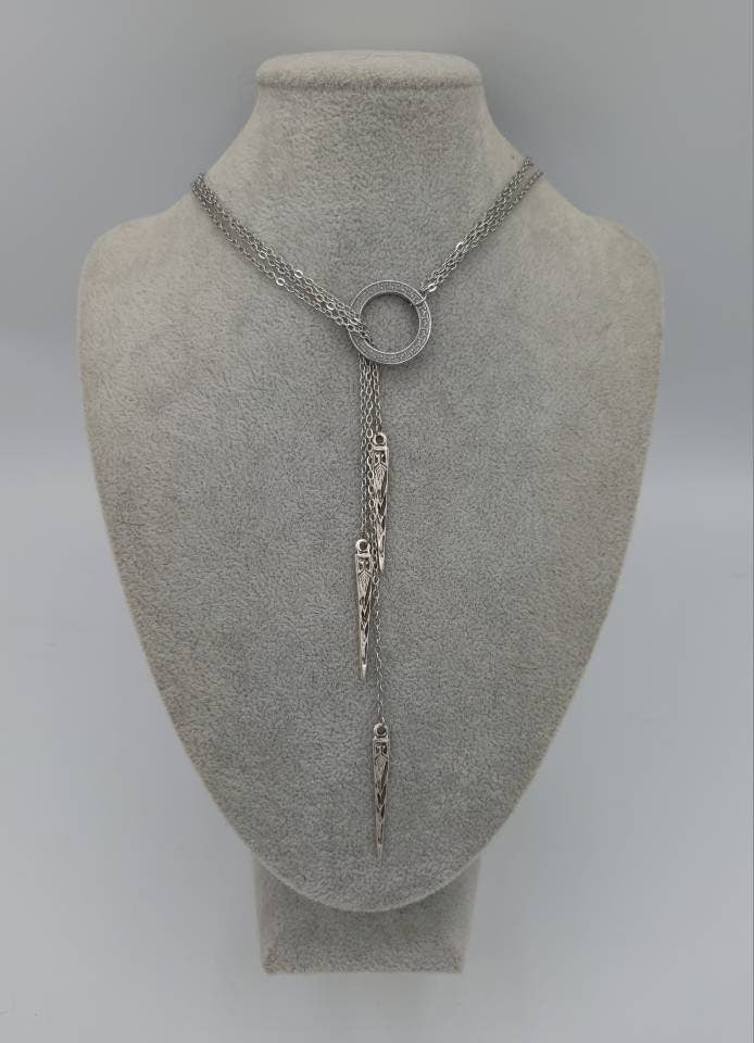 Viking Necklace - Viking Valkyrie Chain Necklace, Celtic Wraparound Jewelry