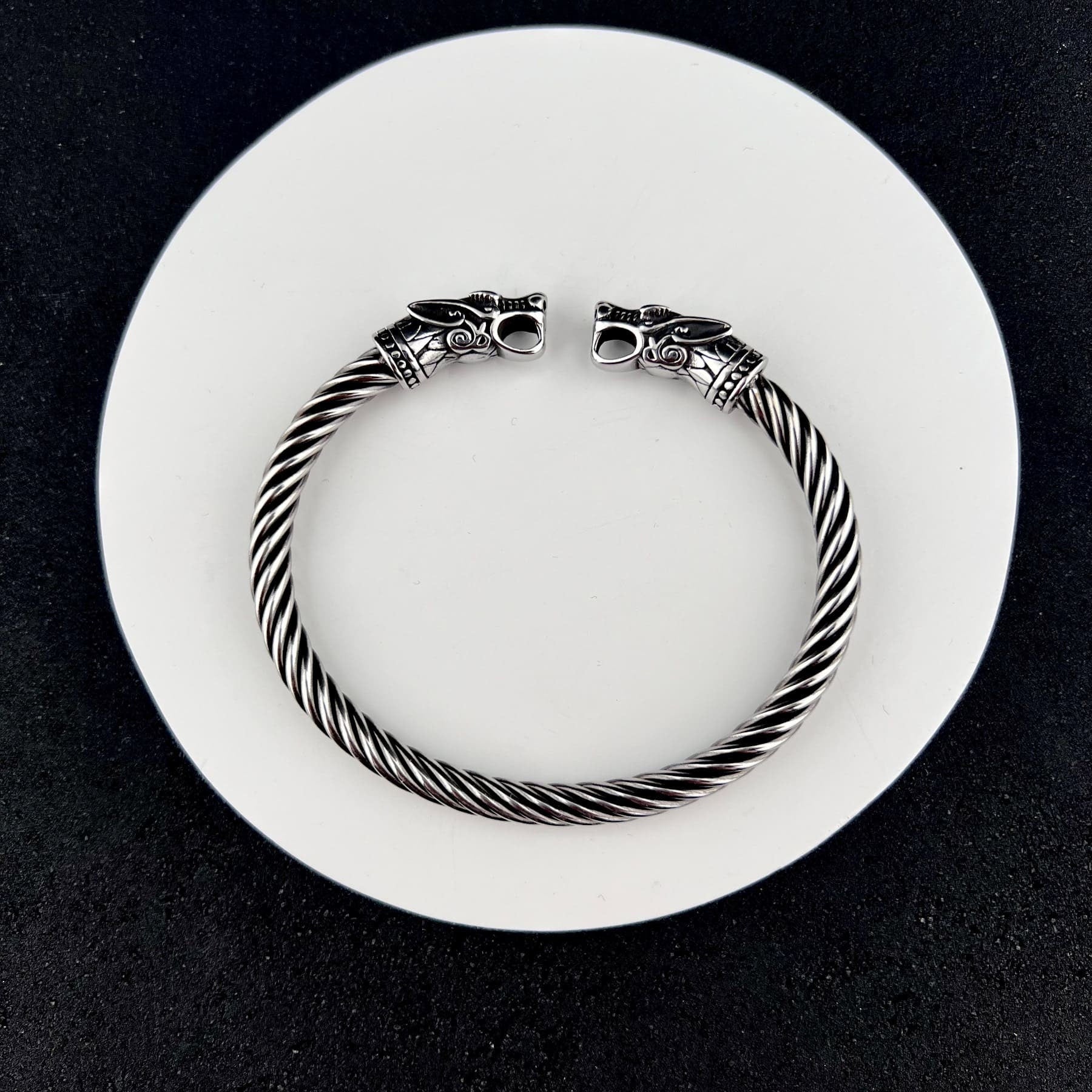 Viking Wolf Ring - Viking Bracelet, Fenrir Arm Bracelet, Ring Armlet, Circlet Bangle Nordic